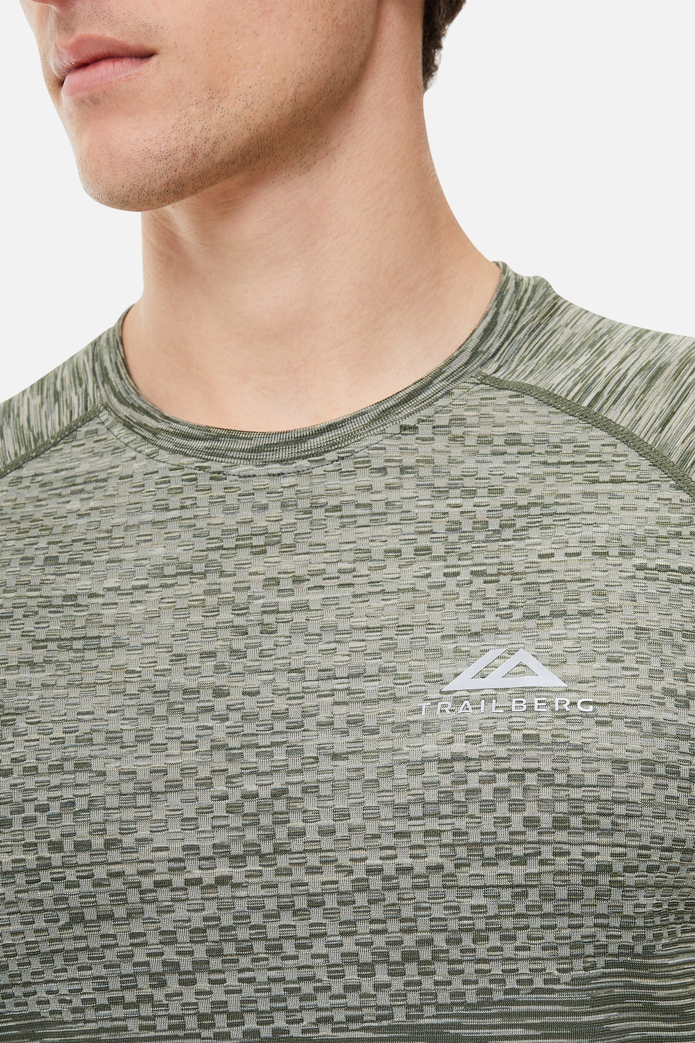 Apex Seamless Tee - Dark Fern/Pine Dust/Frostwood - Image 3