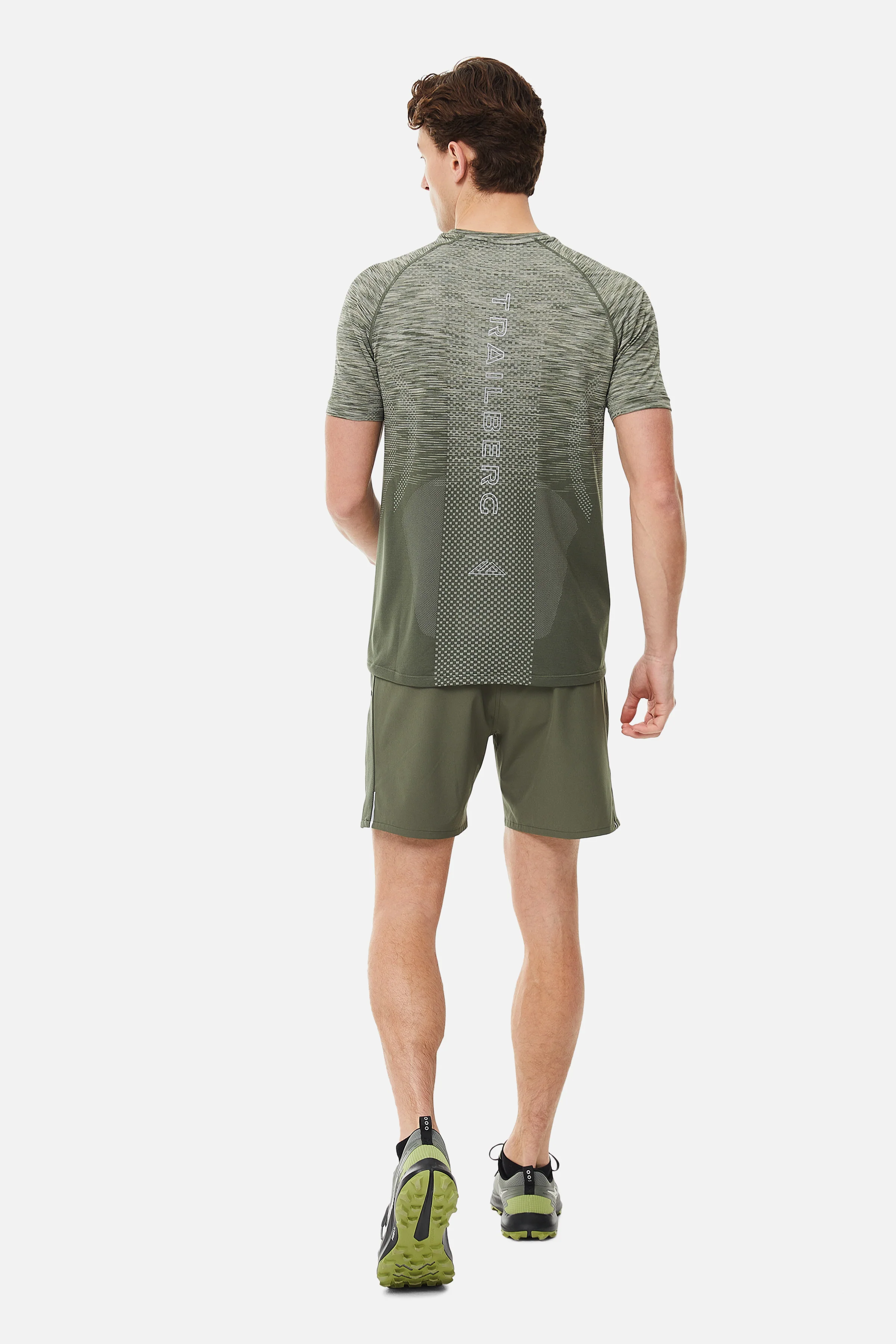 Apex Seamless Tee - Dark Fern/Pine Dust/Frostwood - Image 6