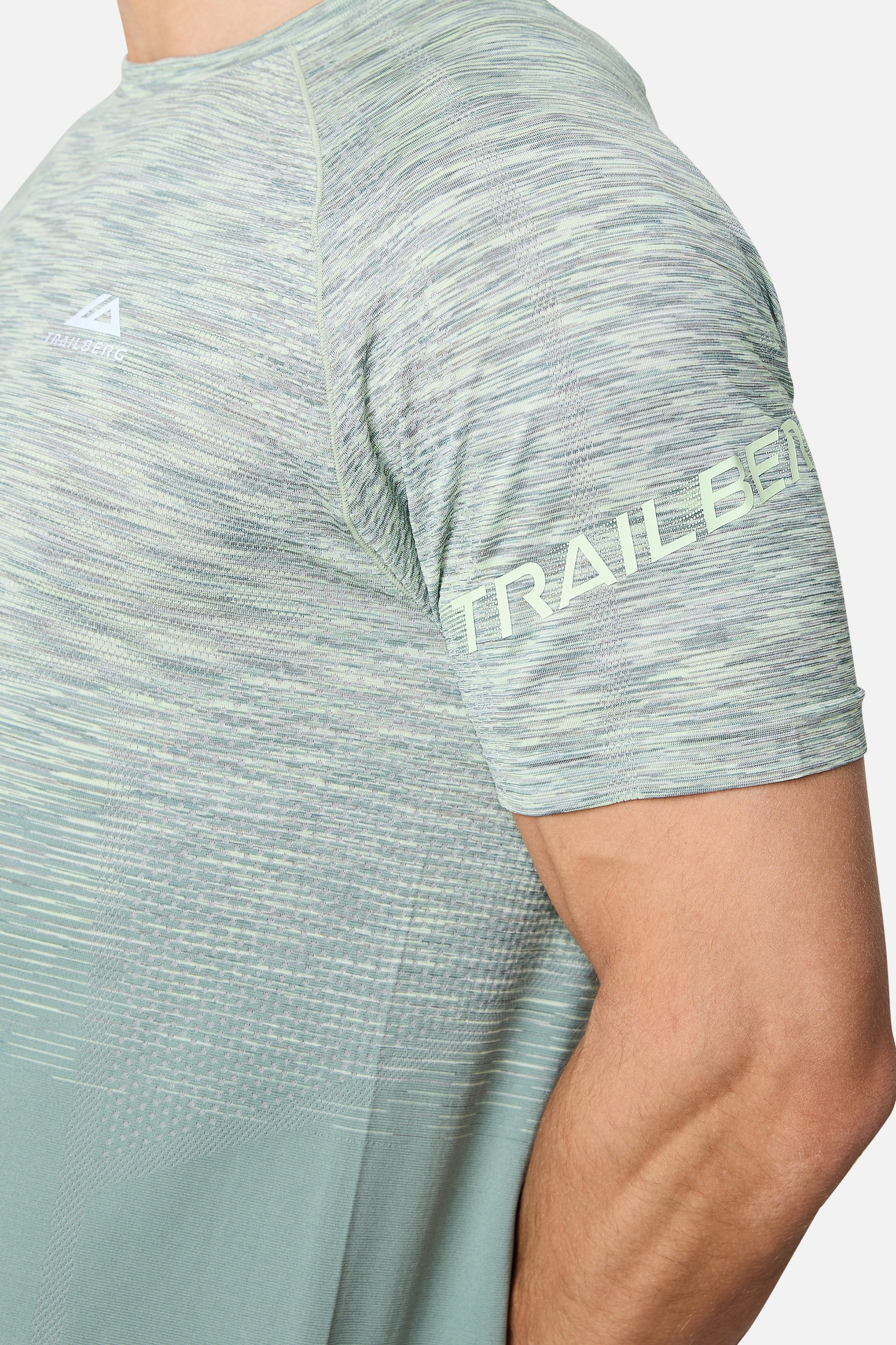 Arc Seamless Tee - Willow Green/Mossy Taupe/Fern Ash/Mint Green - Image 2