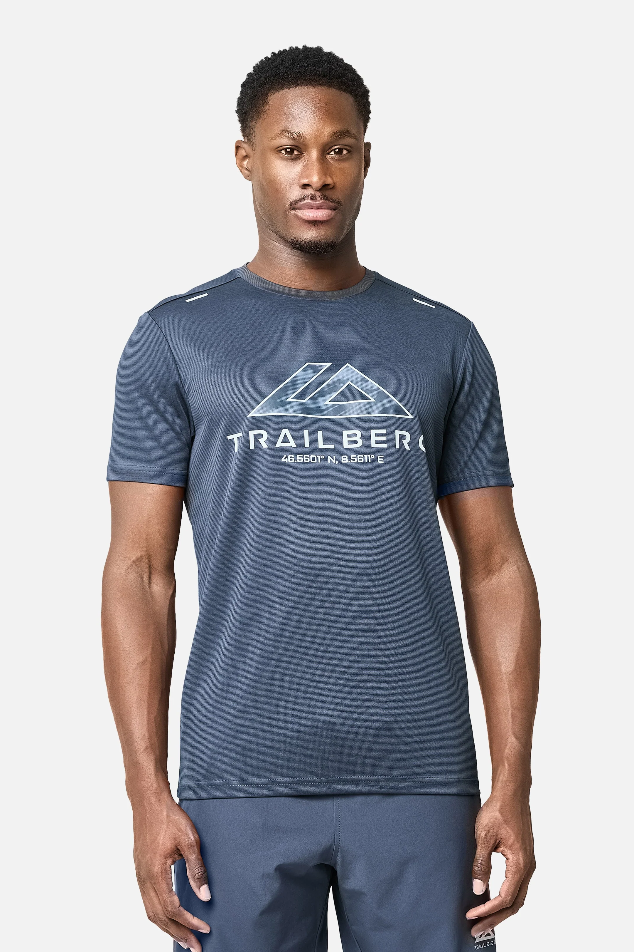 Blur Large Logo Tee - Storm Blue - Image 3