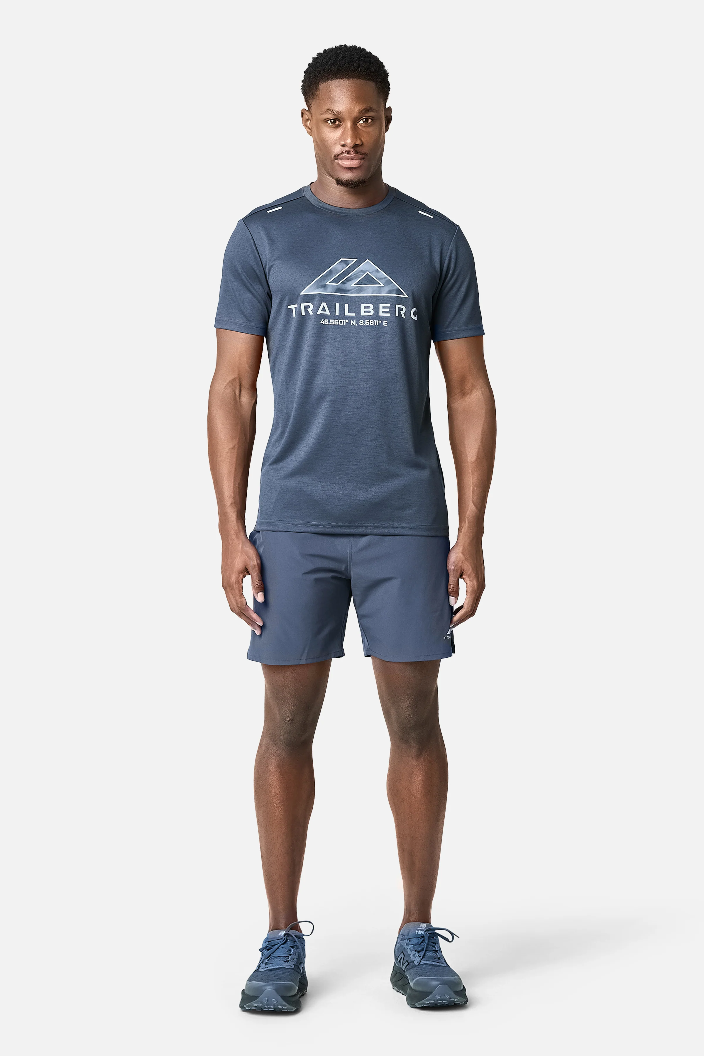 Blur Large Logo Tee - Storm Blue - Image 4