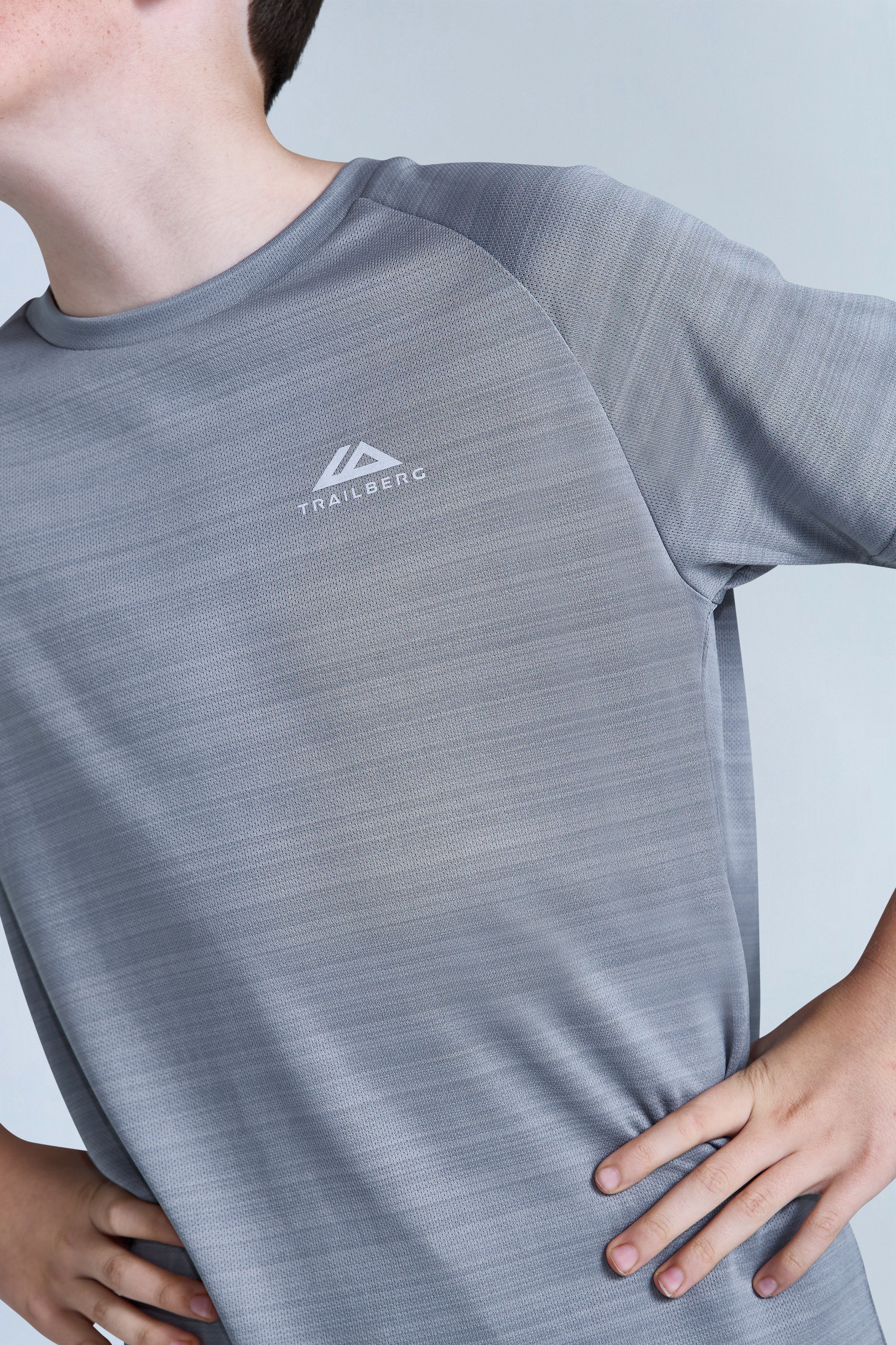 Boys Cloud 2.0 Tee - Moon Grey/Iron Grey - Image 3
