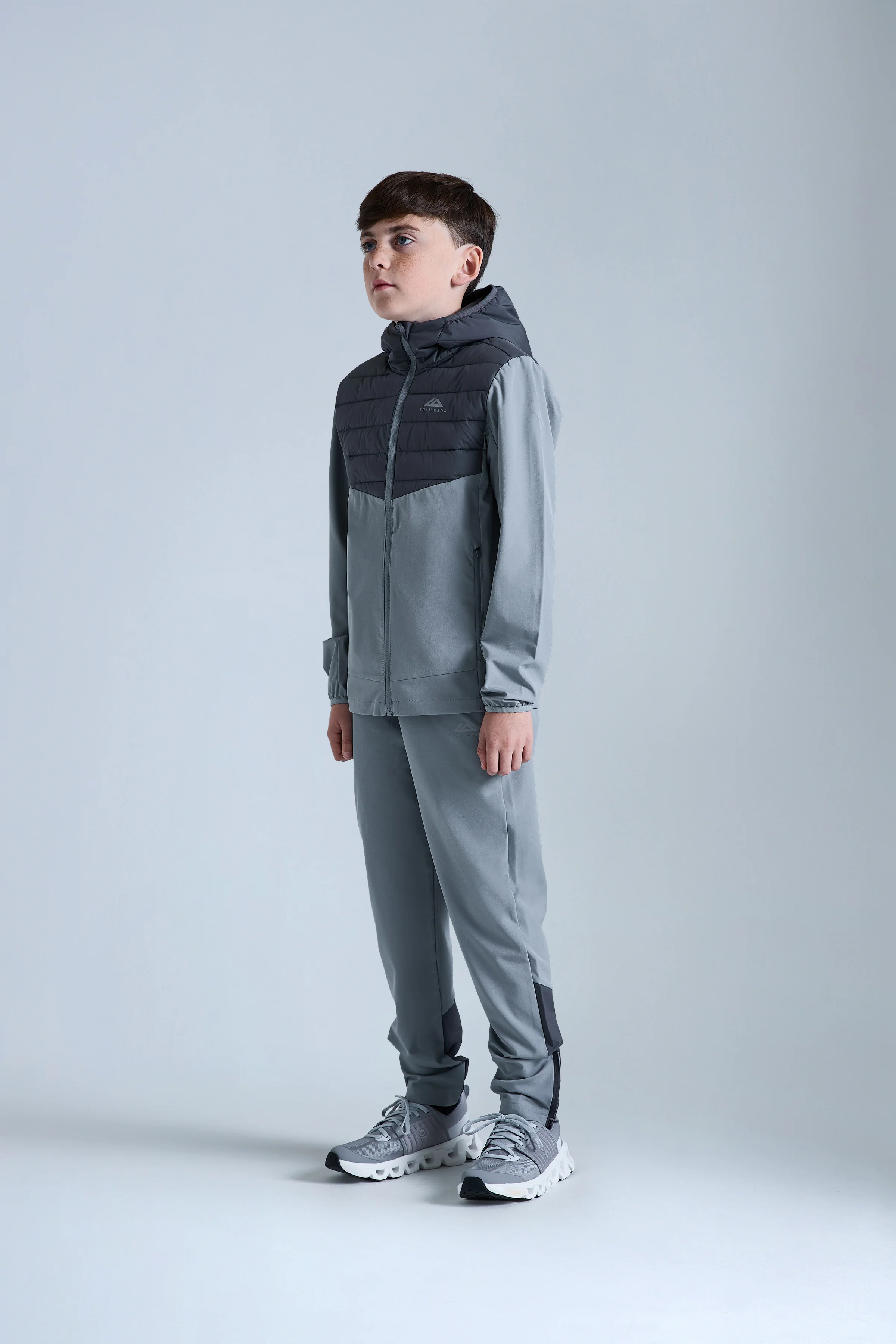 Boys Dune Hybrid Woven Pant - Moon Grey/Iron Grey - Image 4