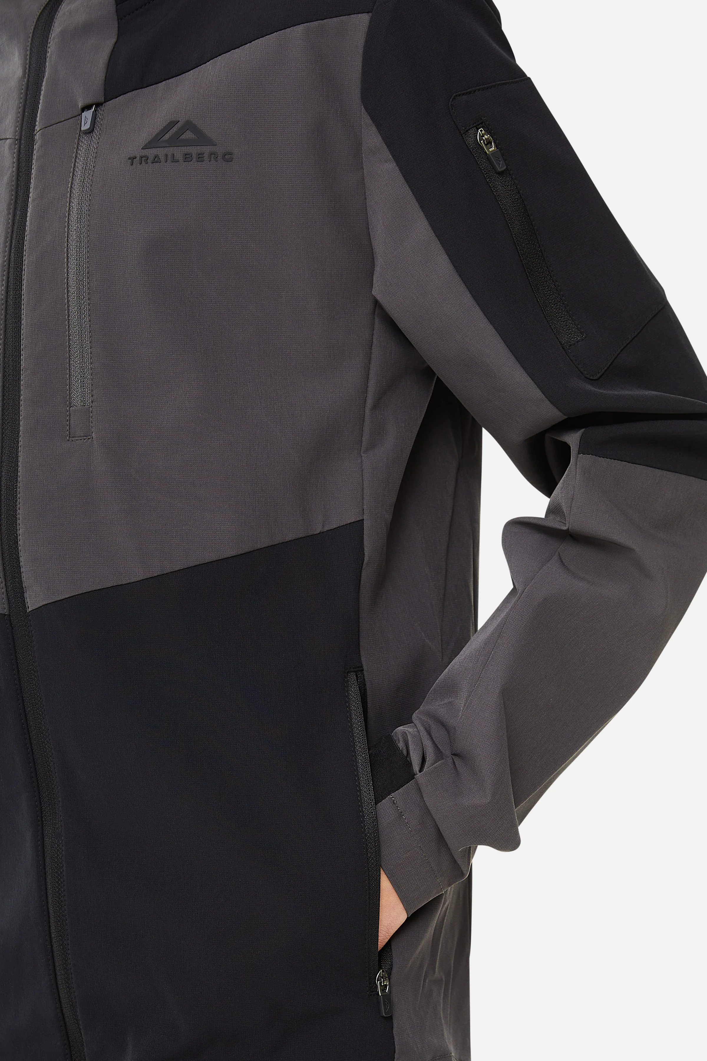 Boys Elbrus Hood - Black/Volcano Grey - Image 5