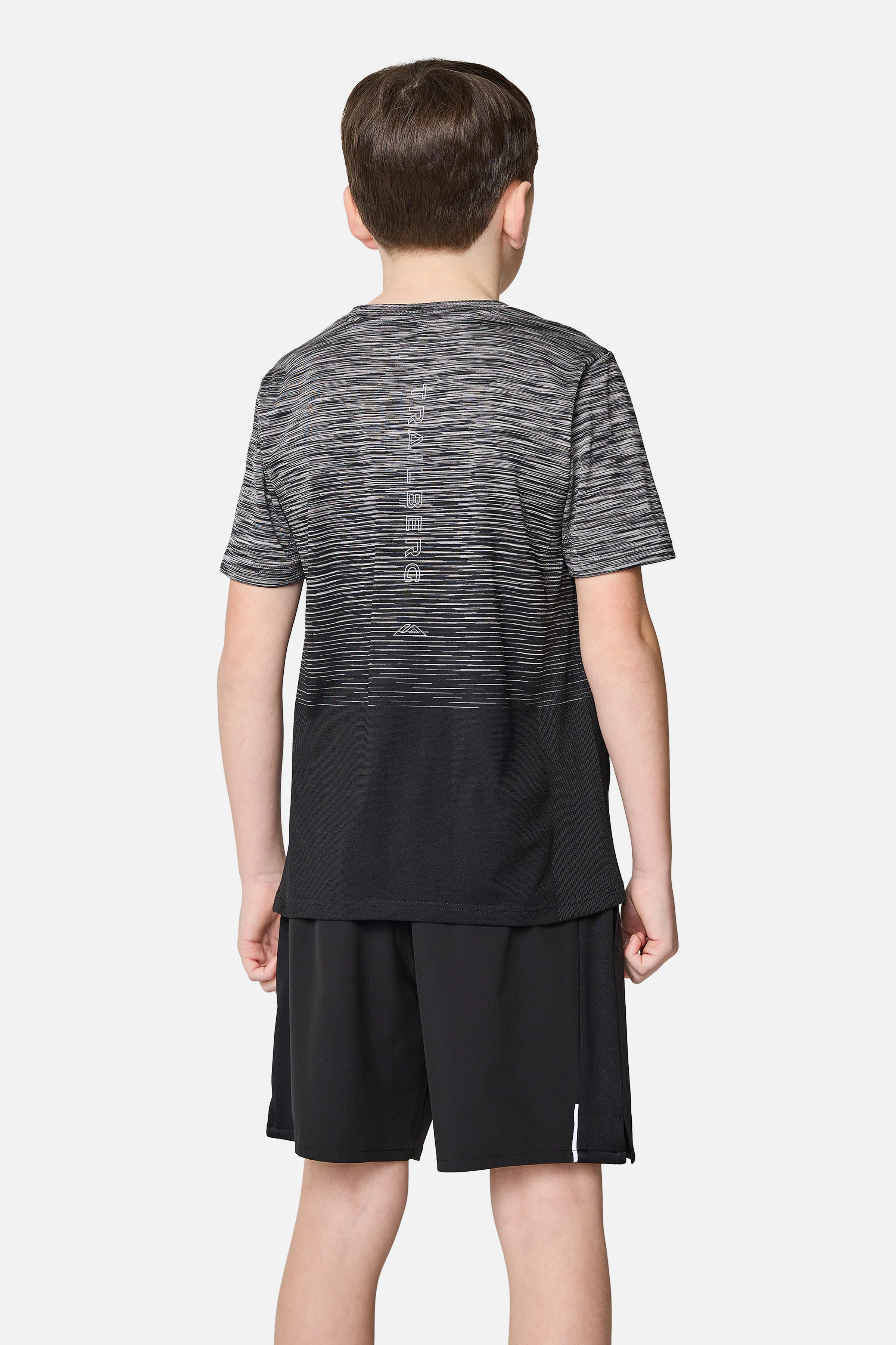 Boys Frequency Seamless Tee - Black/Moon Grey - Image 5