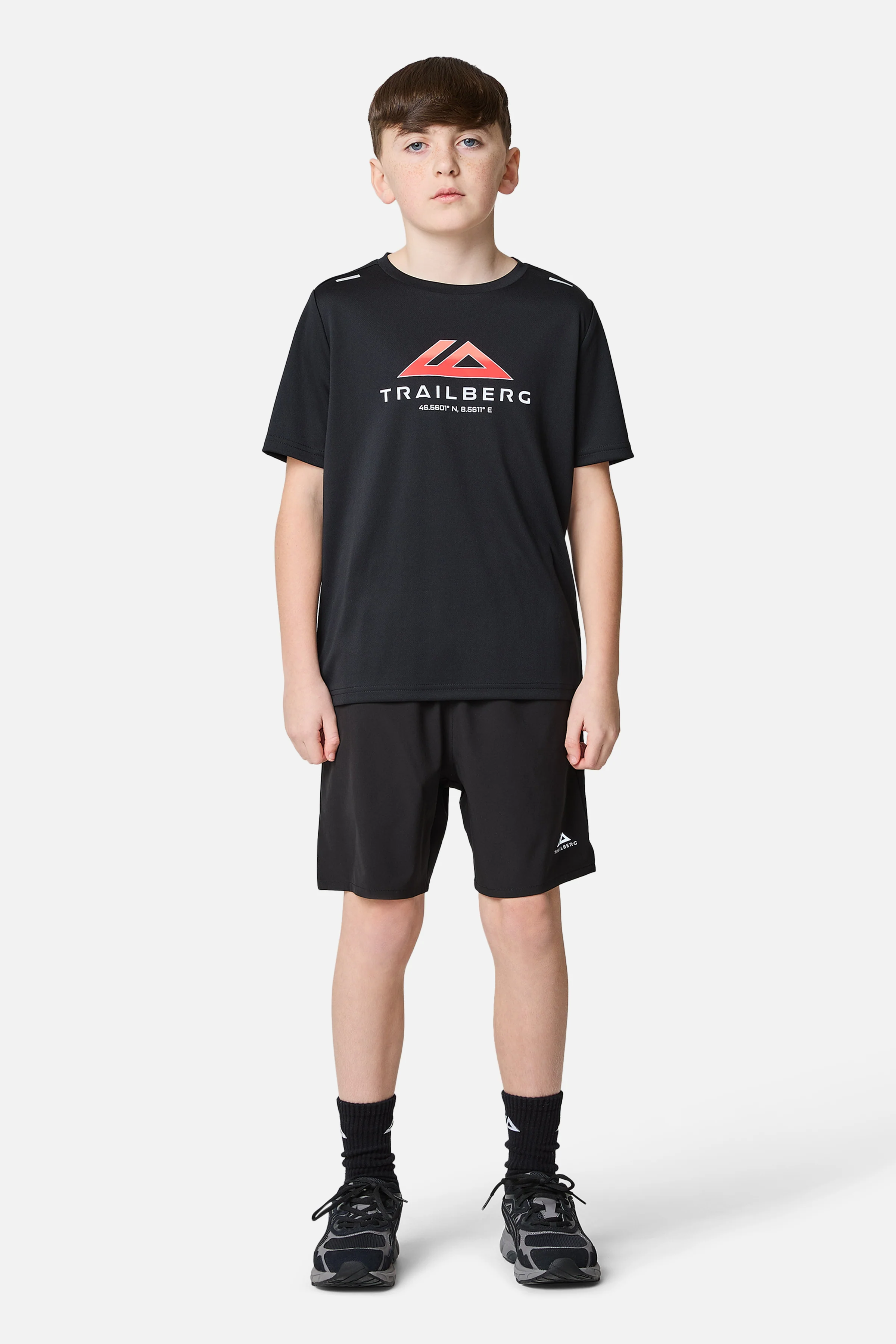 Boys Interval Tee - Black - Image 2