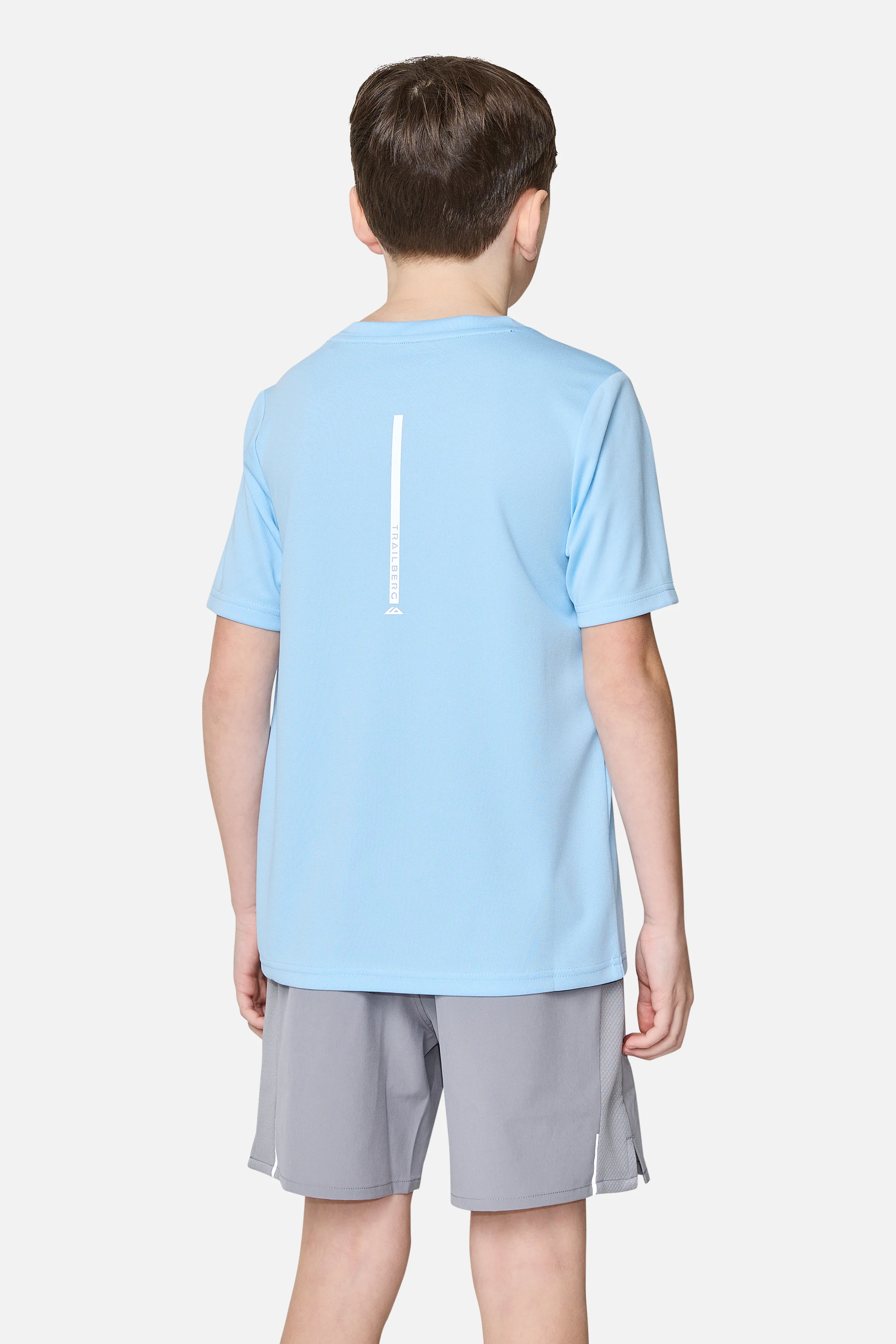 Boys Interval Tee - Dove Blue - Image 2