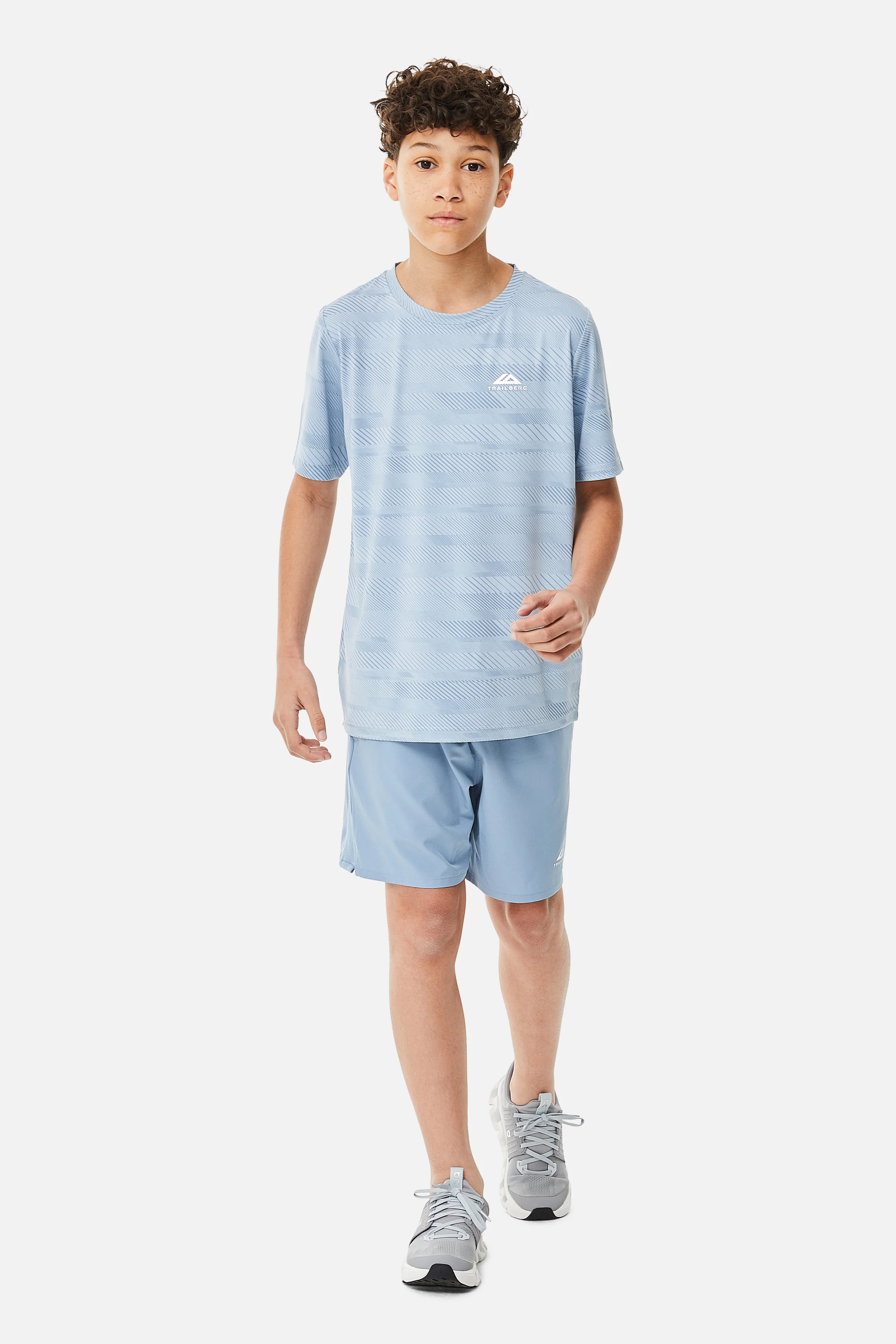 Boys Racer AOP Tee - Blue Frost/Washed Indigo - Image 3