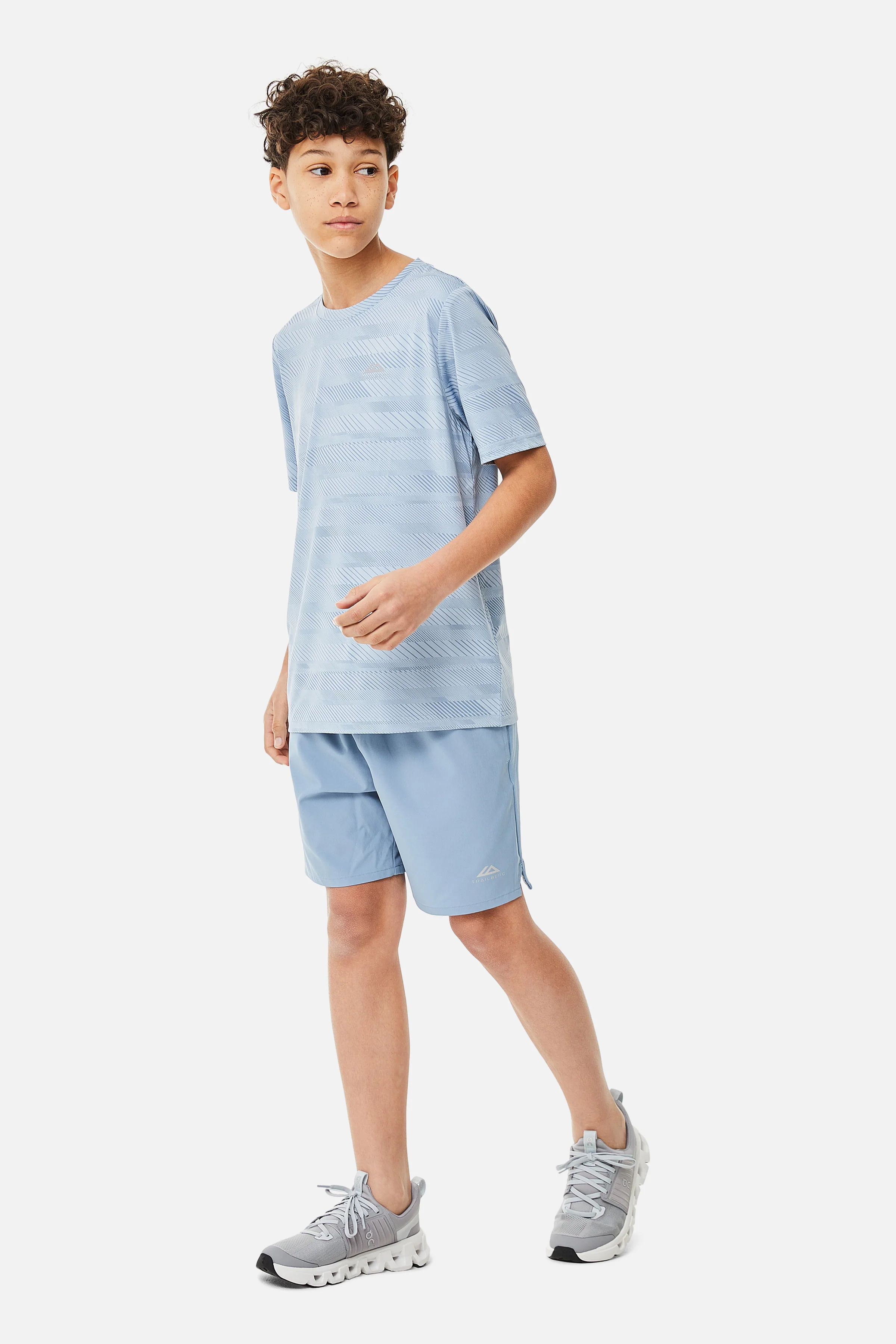 Boys Racer AOP Tee - Blue Frost/Washed Indigo - Image 4