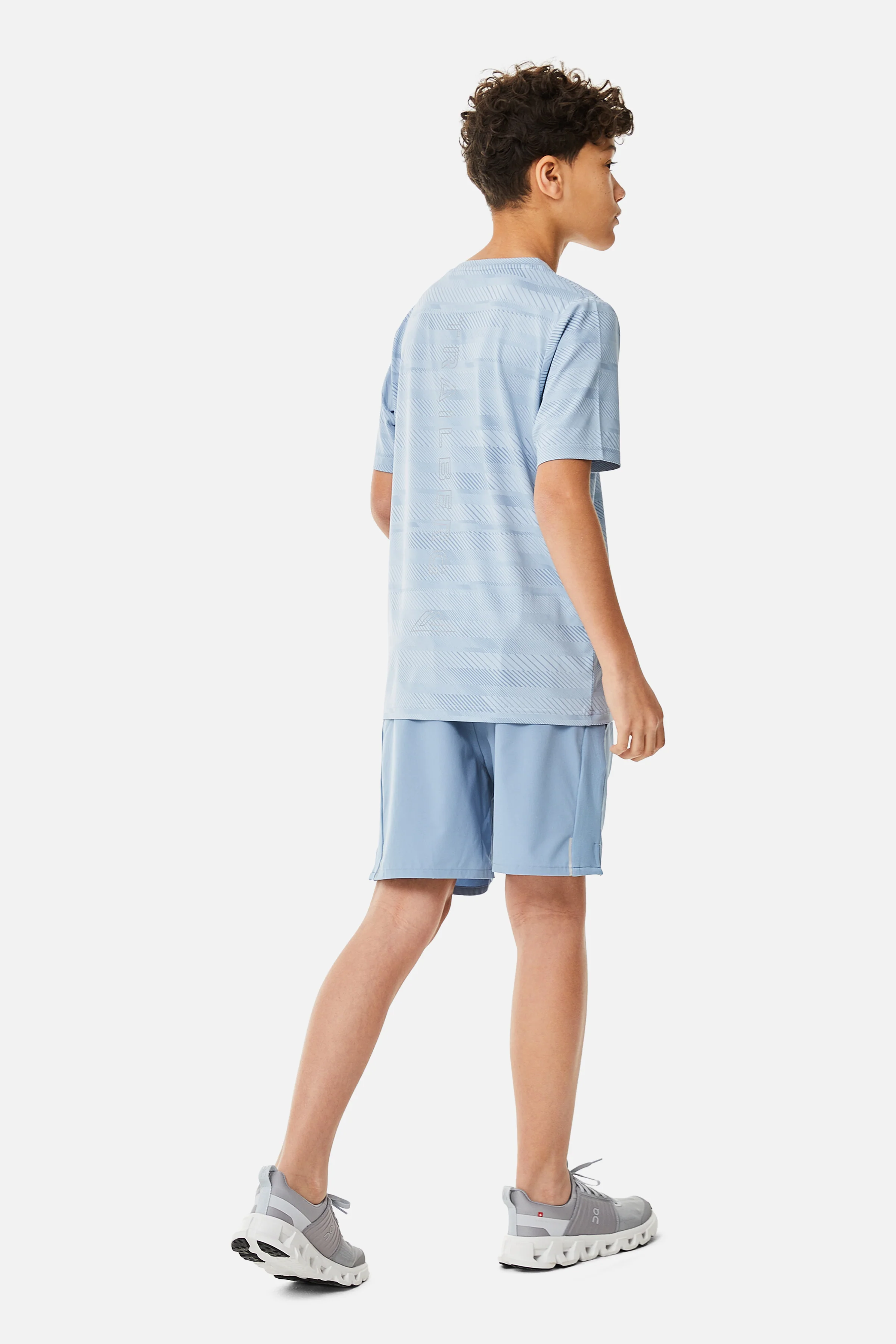 Boys Racer AOP Tee - Blue Frost/Washed Indigo - Image 5
