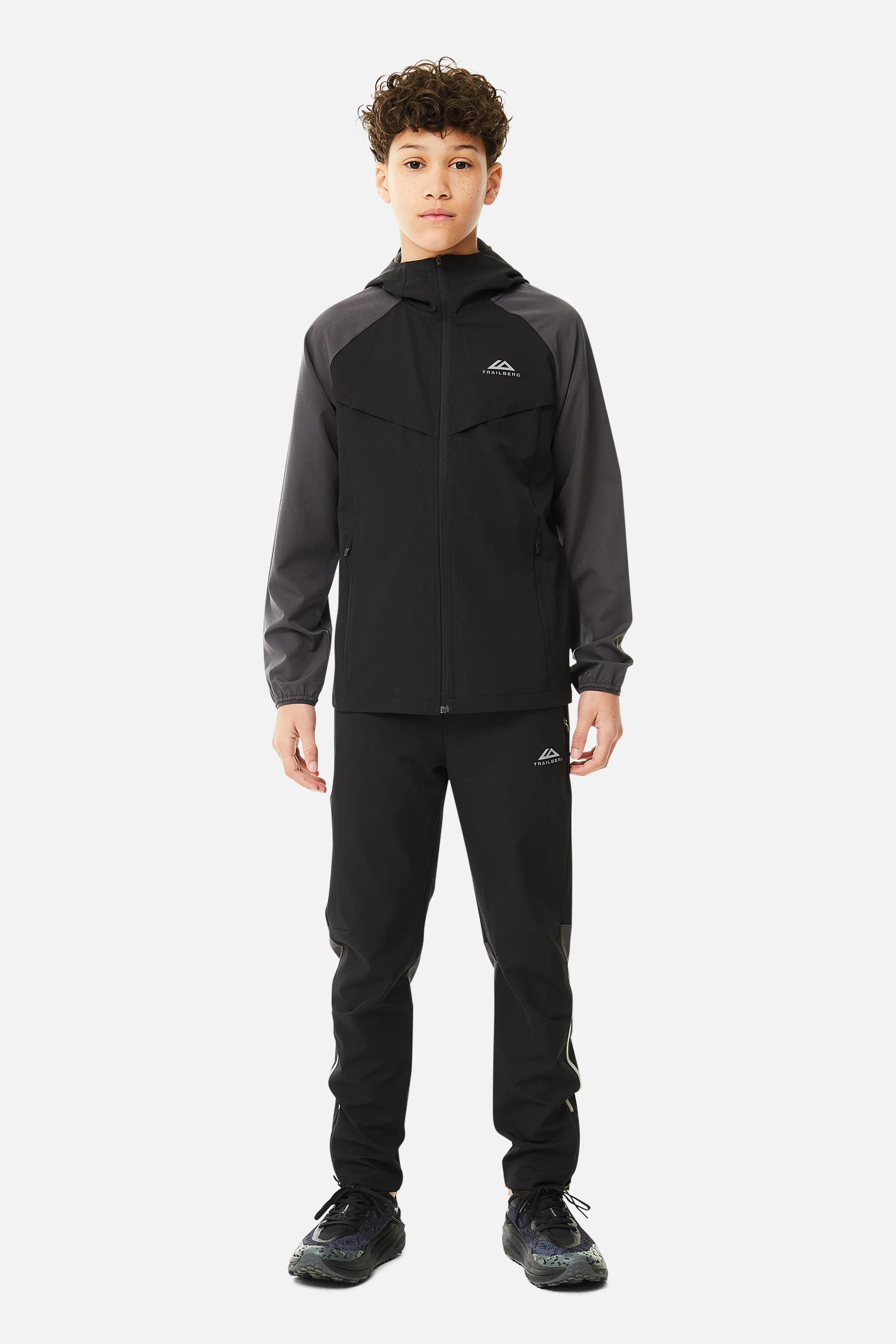 Boys Rapid Keyline Hood - Black/Volcano Grey - Image 3