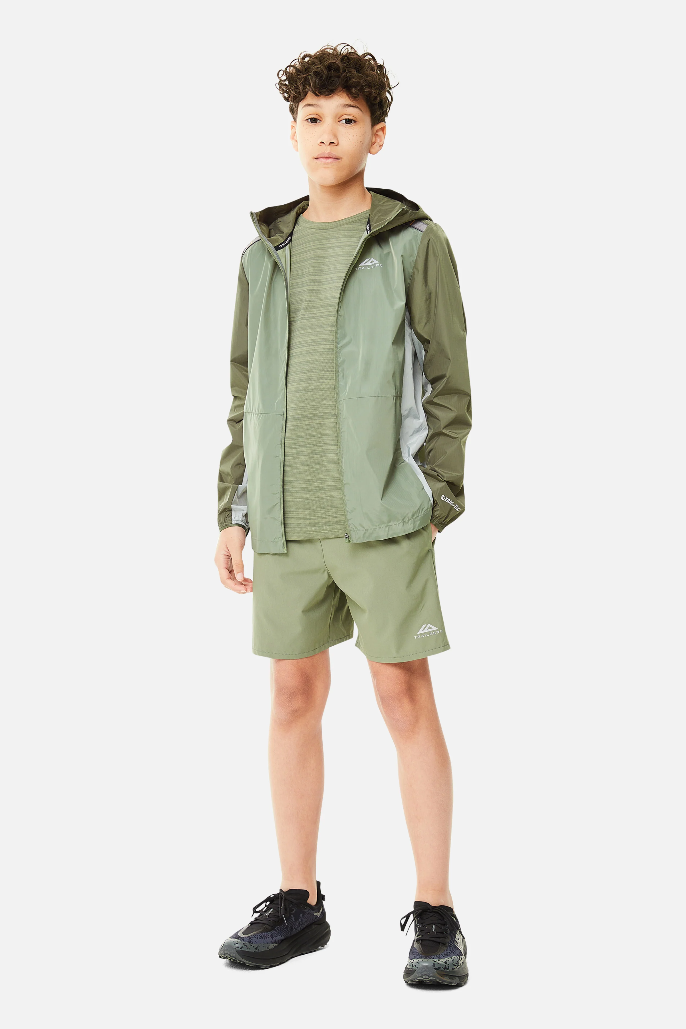 Boys Triathlon 2.0 Windbreaker - Pine Dust/Frosted Leaf - Image 3