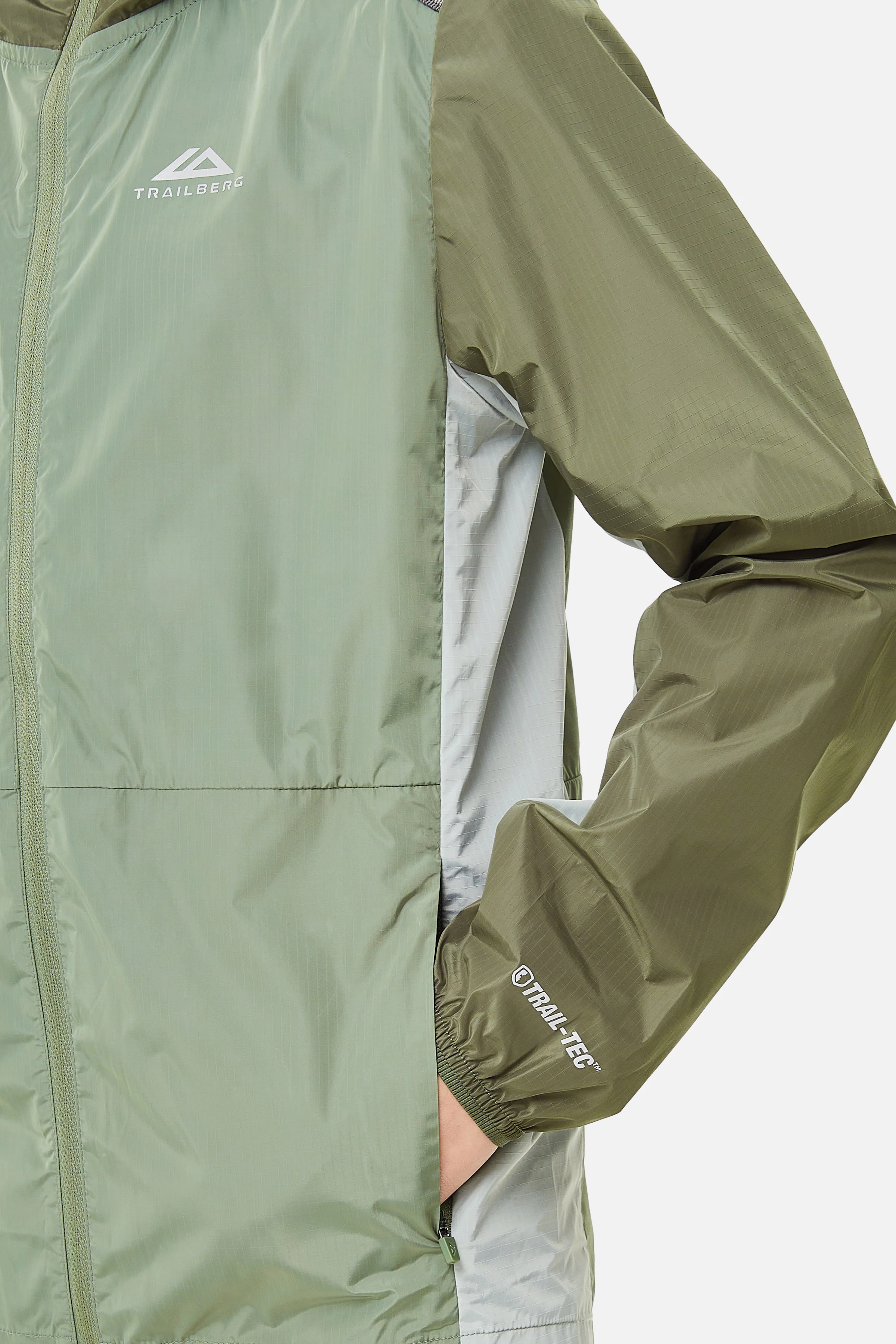 Boys Triathlon 2.0 Windbreaker - Pine Dust/Frosted Leaf - Image 5