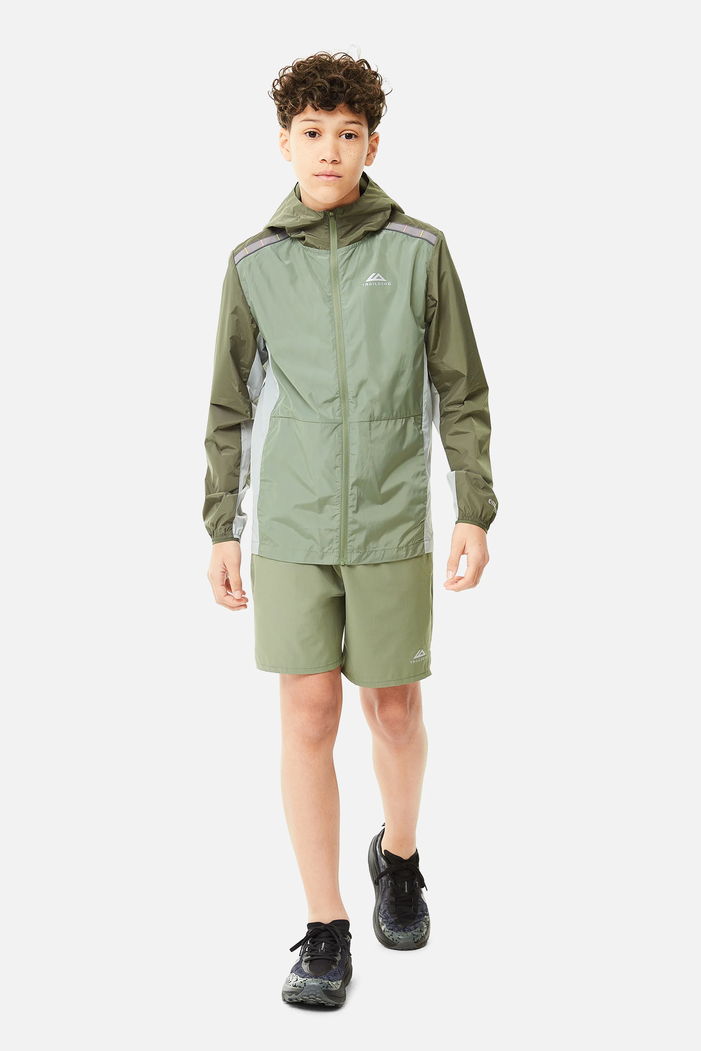 Boys Triathlon 2.0 Windbreaker - Pine Dust/Frosted Leaf - Image 7