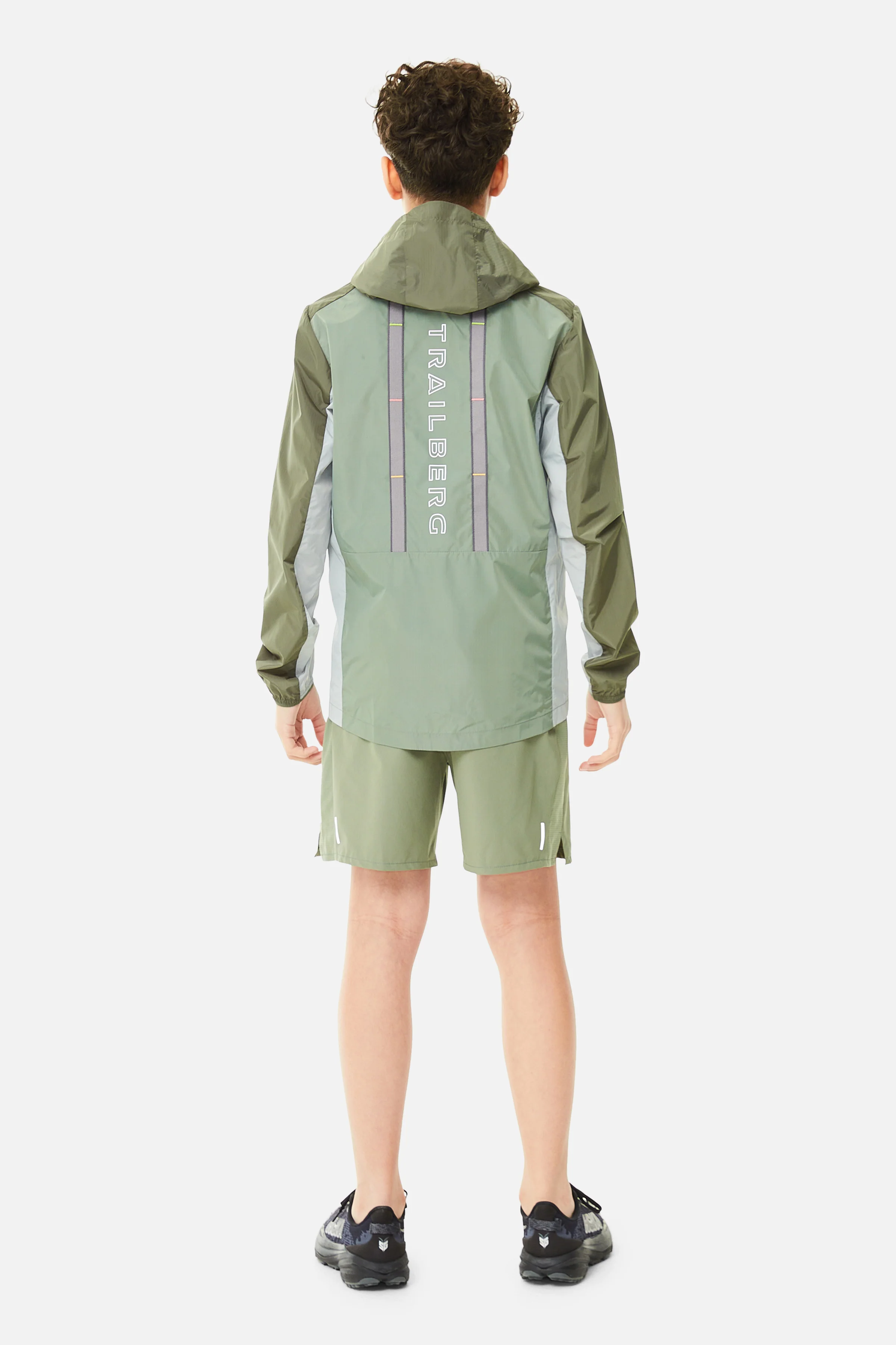 Boys Triathlon 2.0 Windbreaker - Pine Dust/Frosted Leaf - Image 9