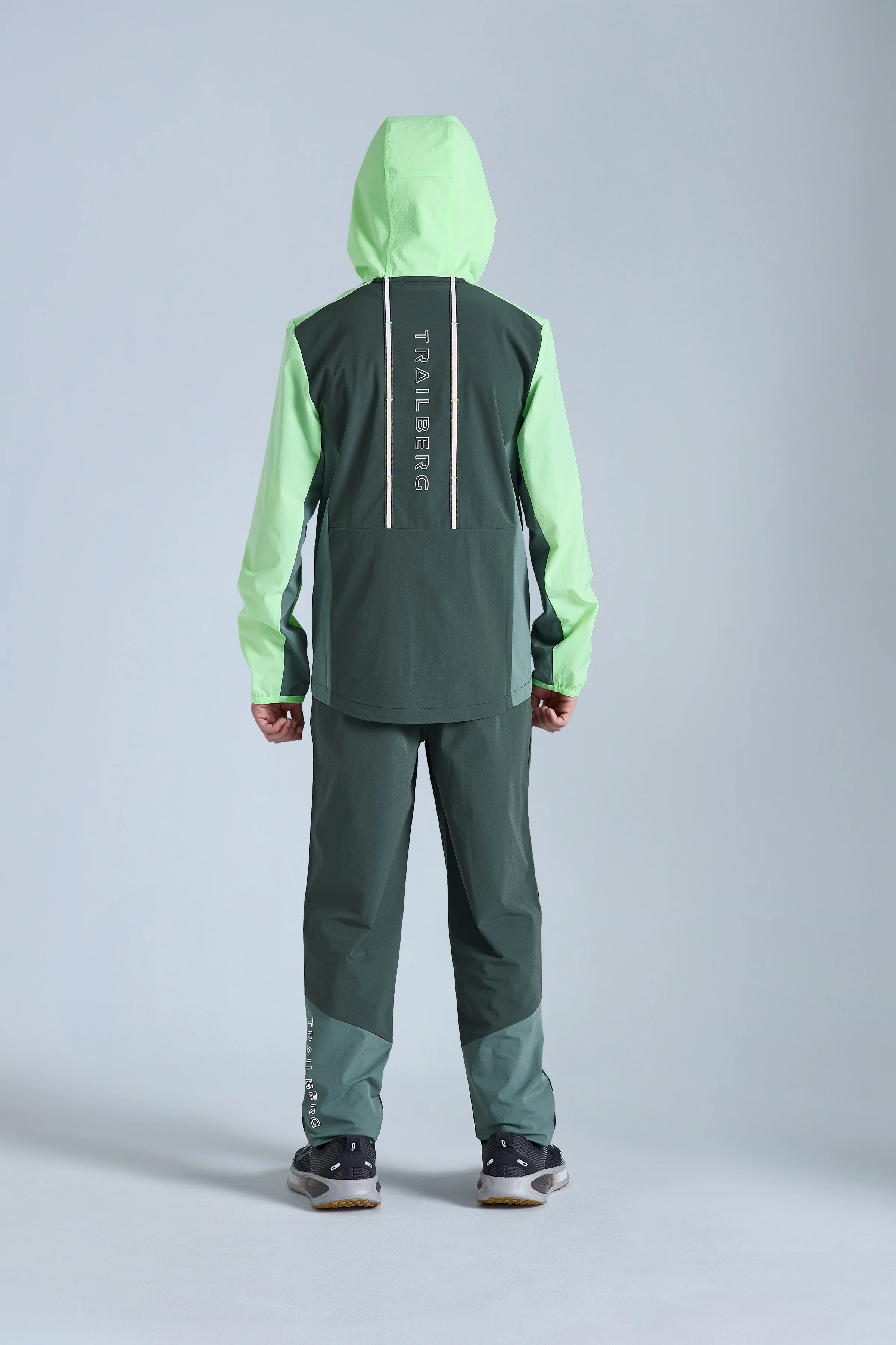 Boys Triathlon 2.0 Hood - Dark Fern/Tidal Green/Neon Lime - Image 6