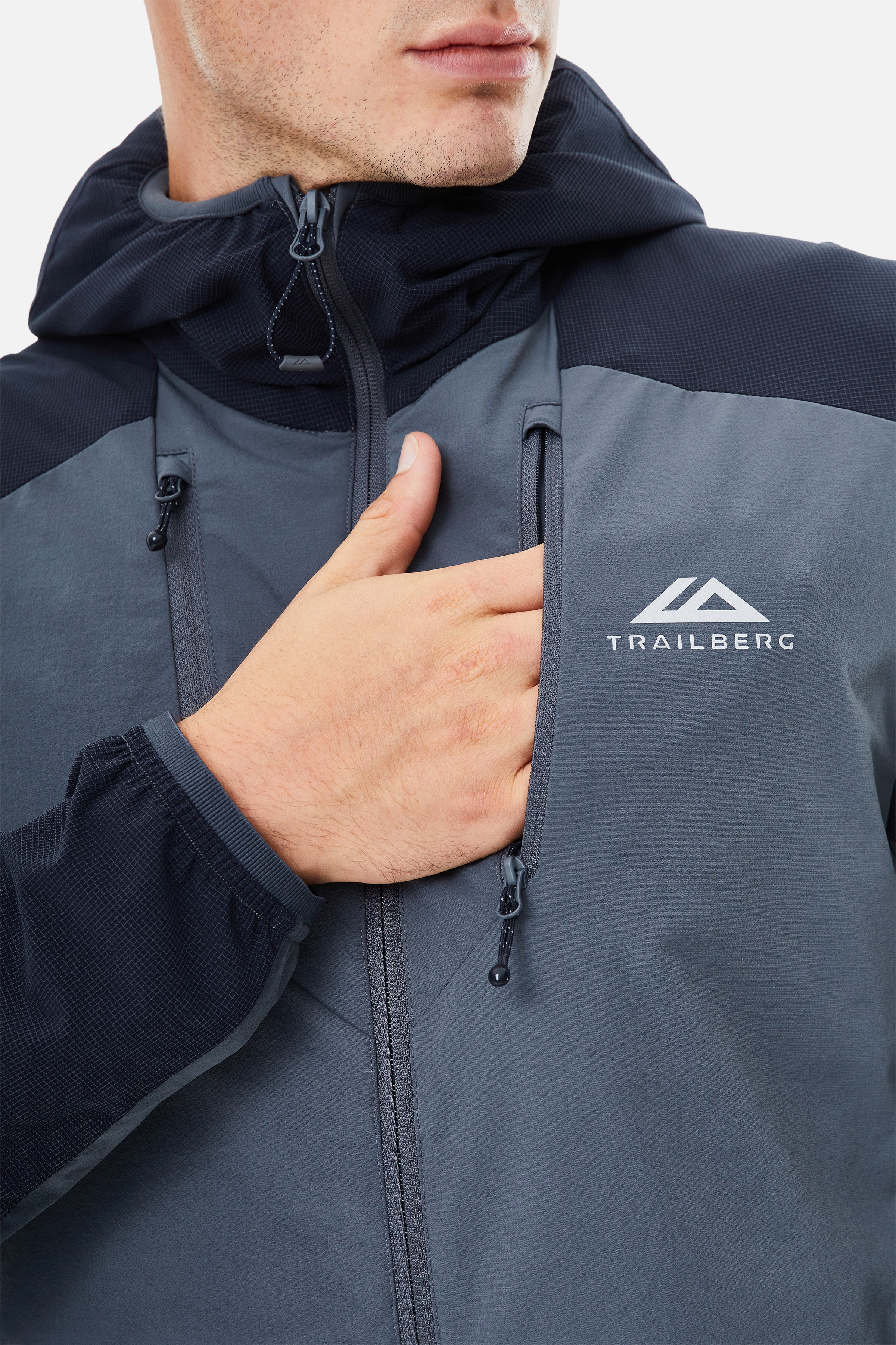Faltenjura 2.0 Hood - Storm Grey/Deep Ocean - Image 6
