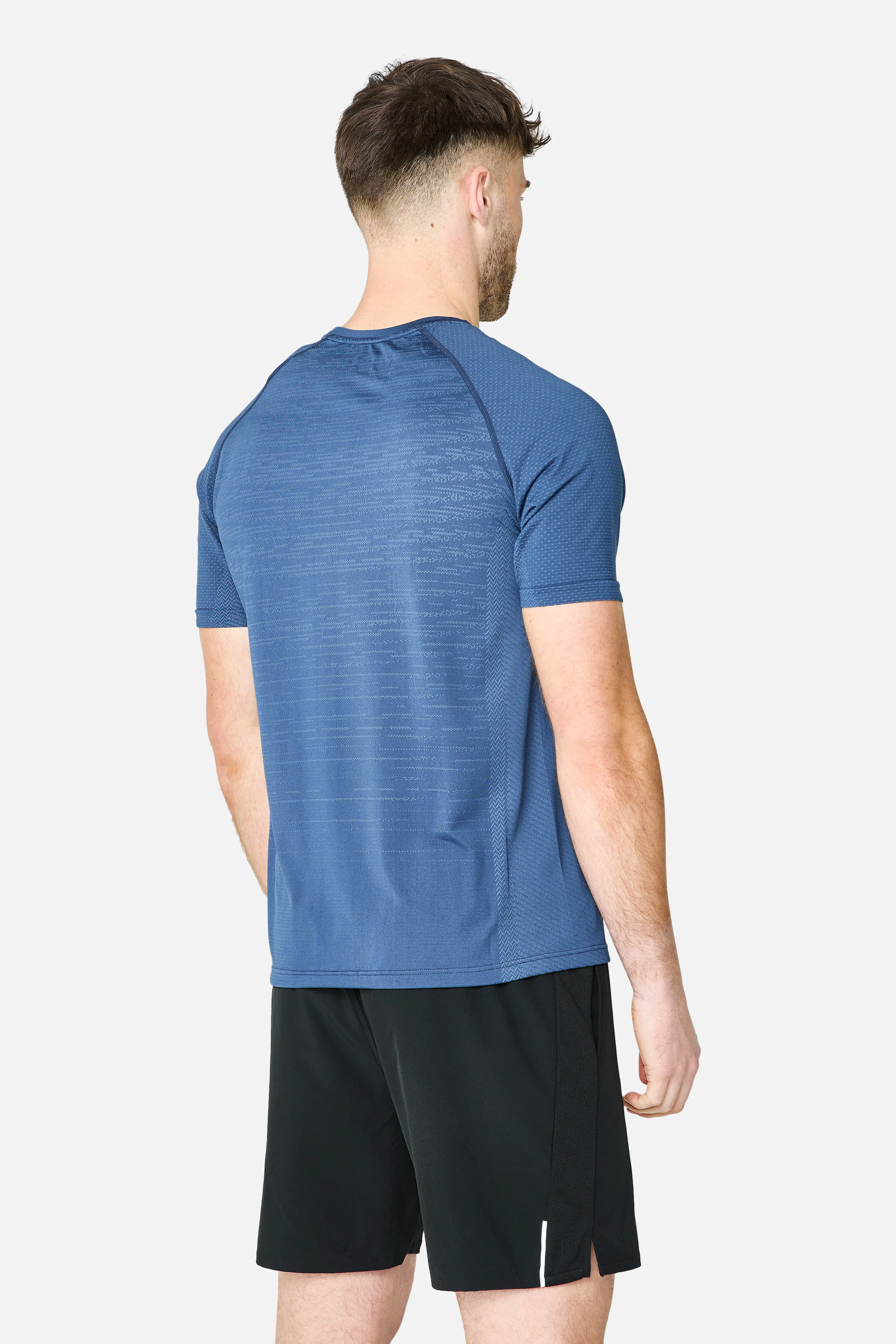 Form Seamless Tee - Aqua Eclipse/Amethyst Blue - Image 3