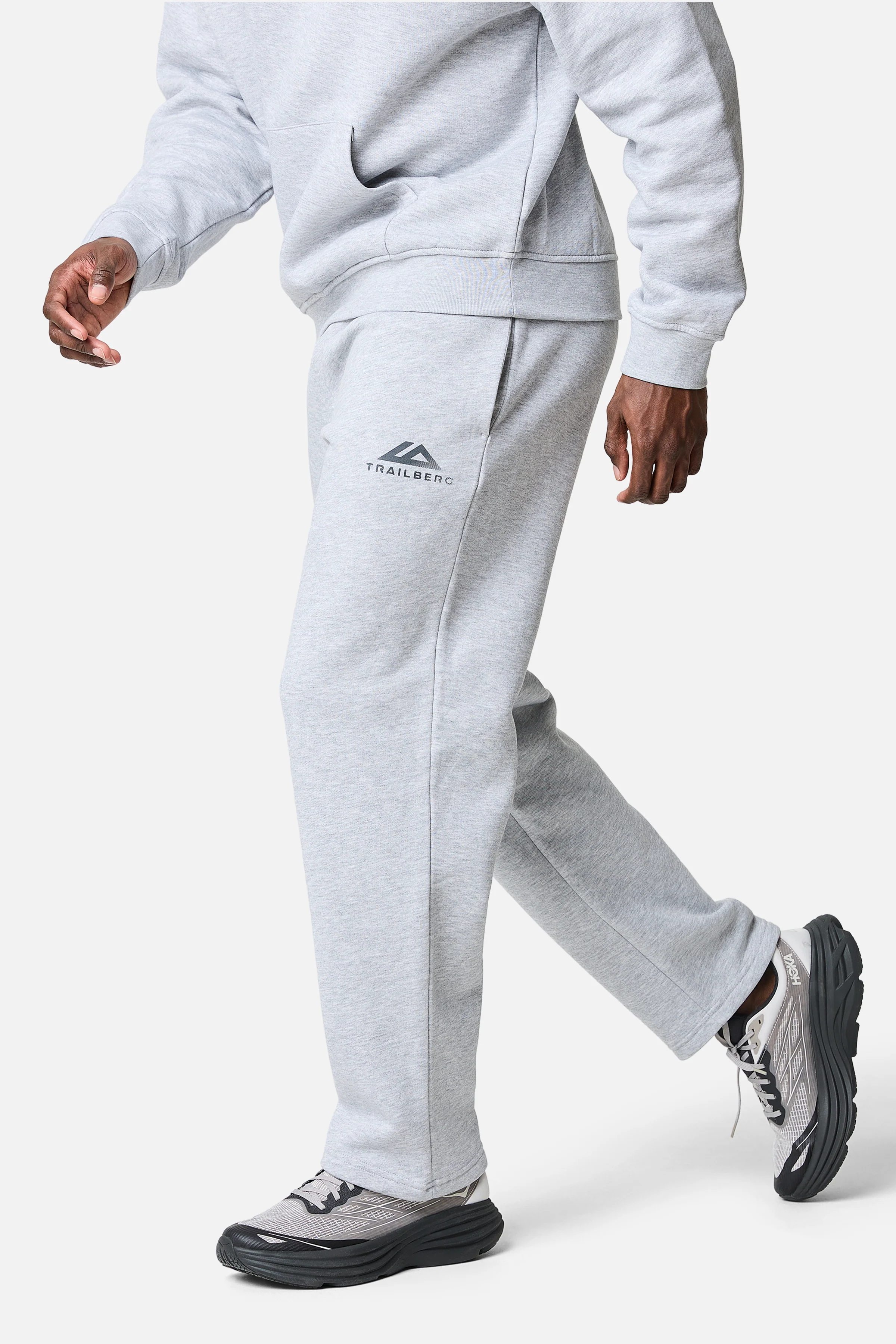Fraction Straight Leg Jogger - Grey Marl - Image 3