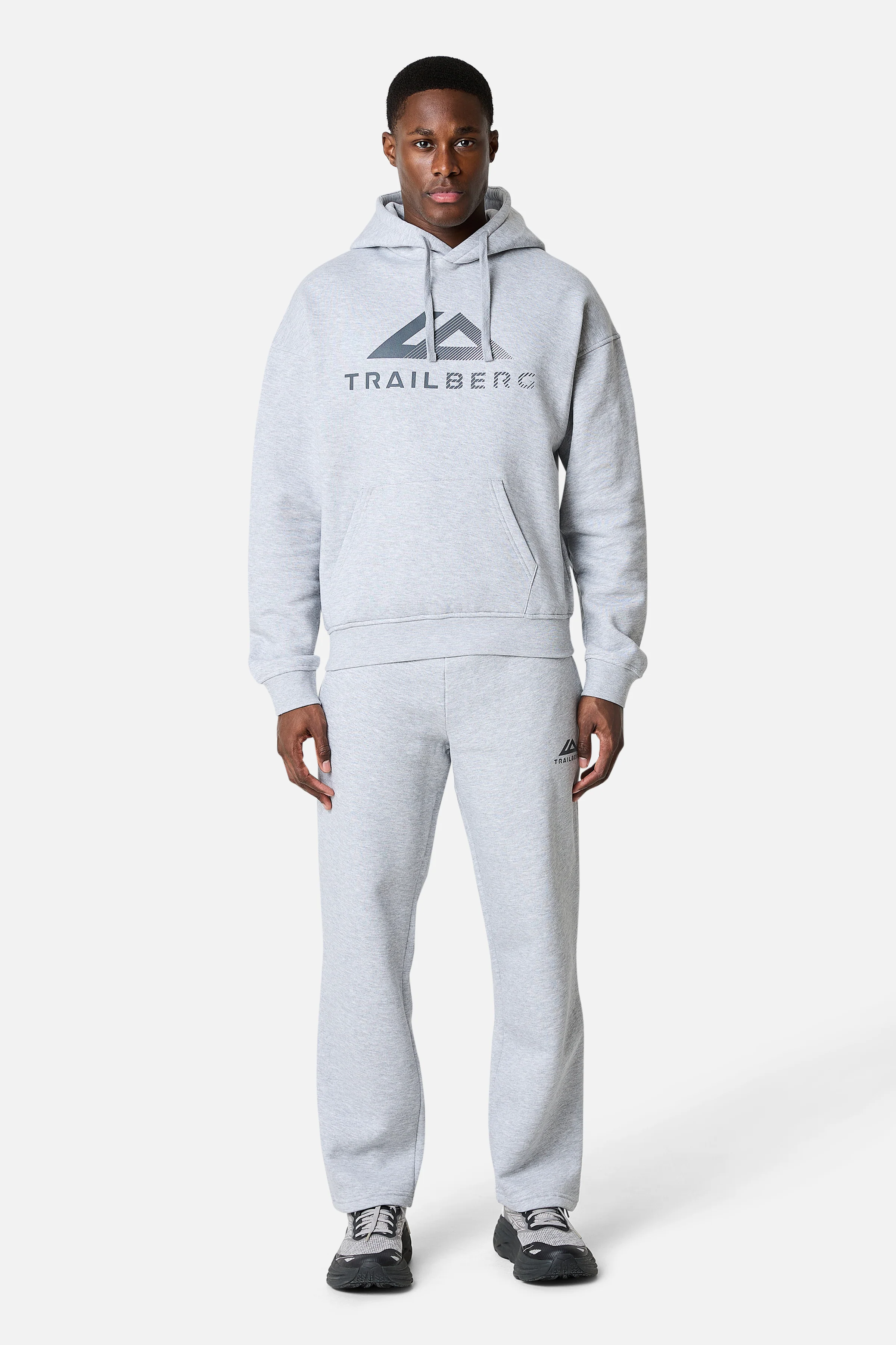 Fraction Straight Leg Jogger - Grey Marl - Image 4