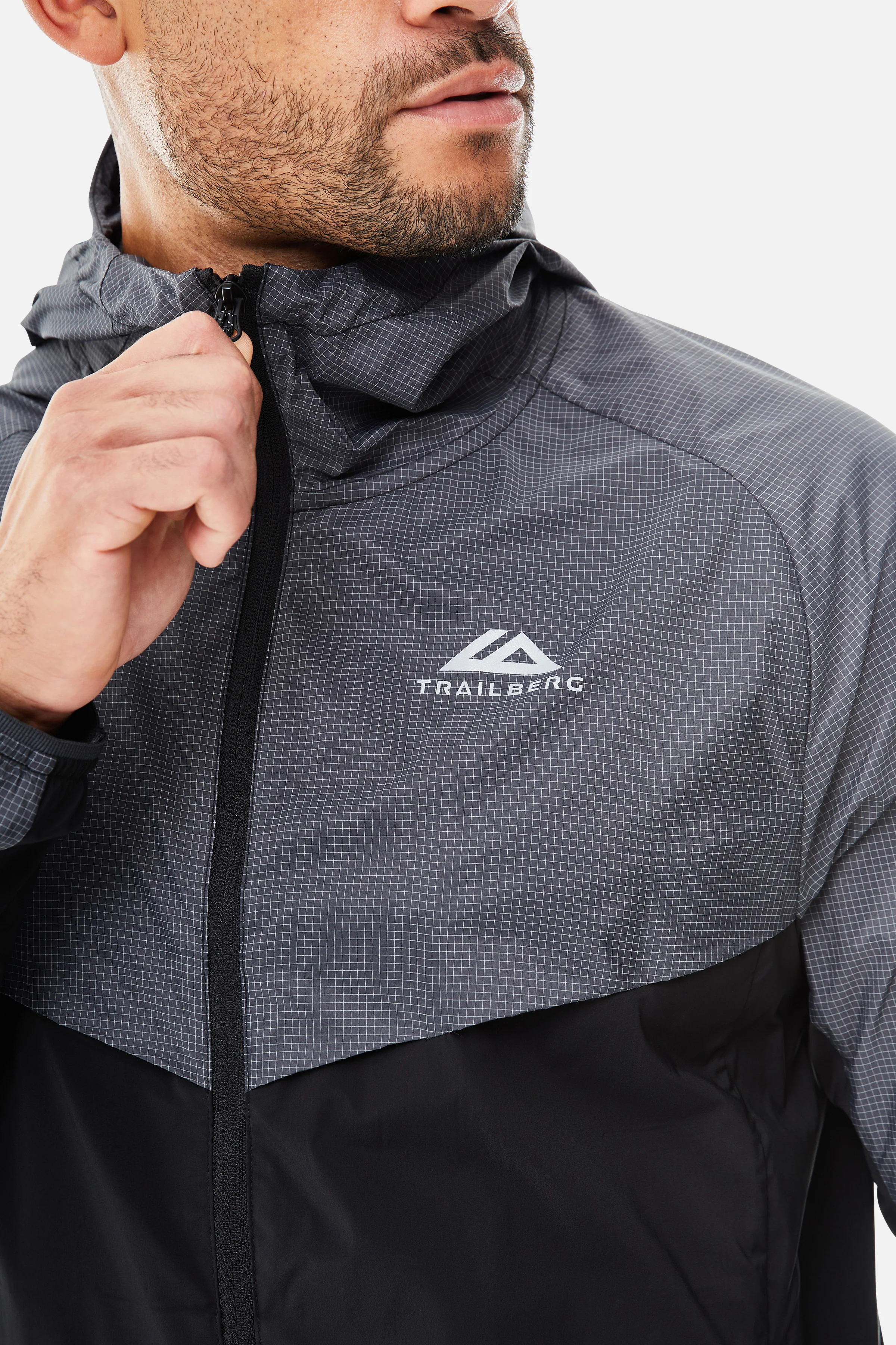 Rapid Grid 2.0 Windbreaker - Black/Volcano Grey - Image 3