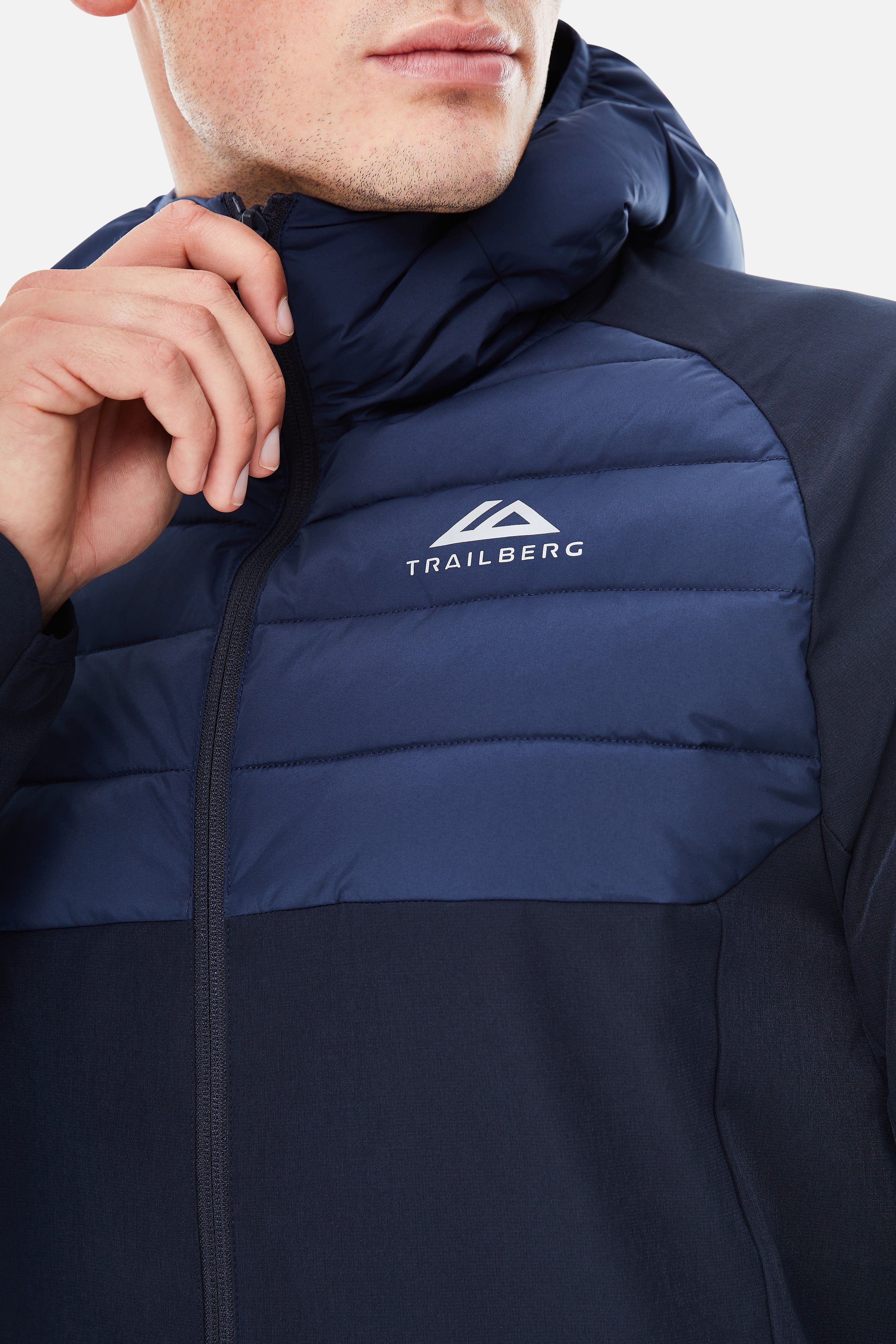 Rhine 2.0 Hybrid Jacket - Deep Ocean/Navy Blue - Image 5