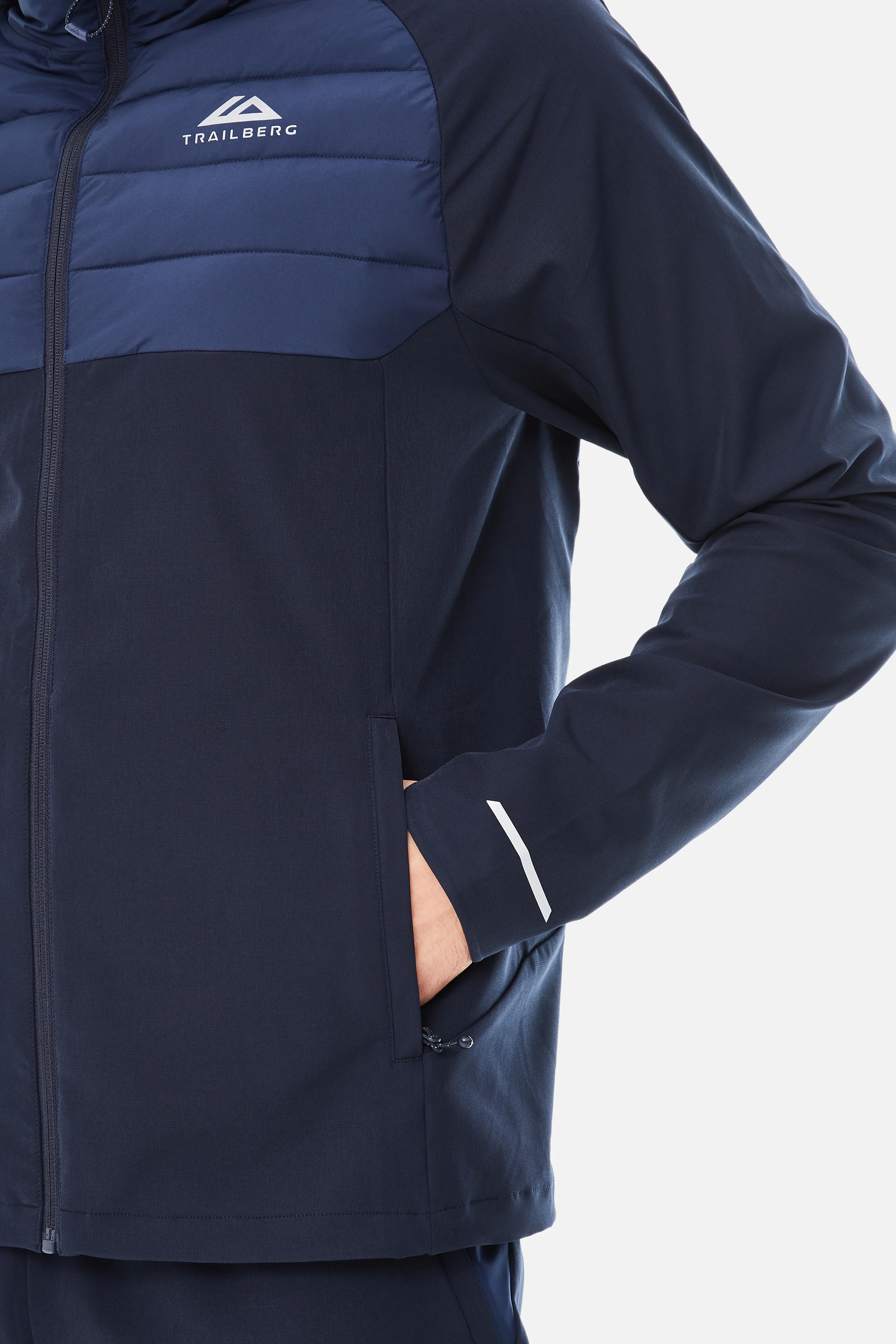 Rhine 2.0 Hybrid Jacket - Deep Ocean/Navy Blue - Image 6