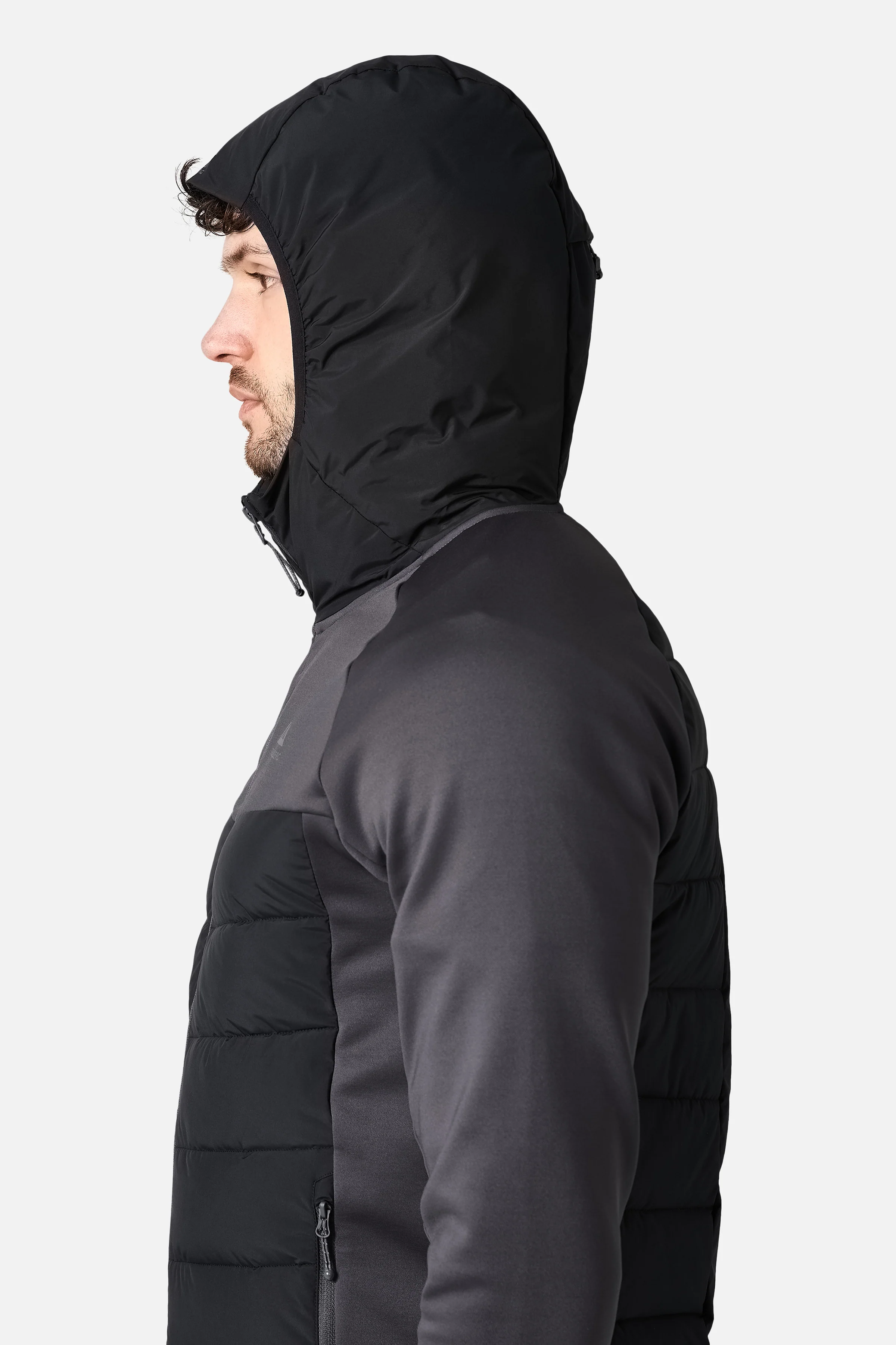 Rhine Winterised Hybrid Hood - Volcano Grey/Black - Image 4