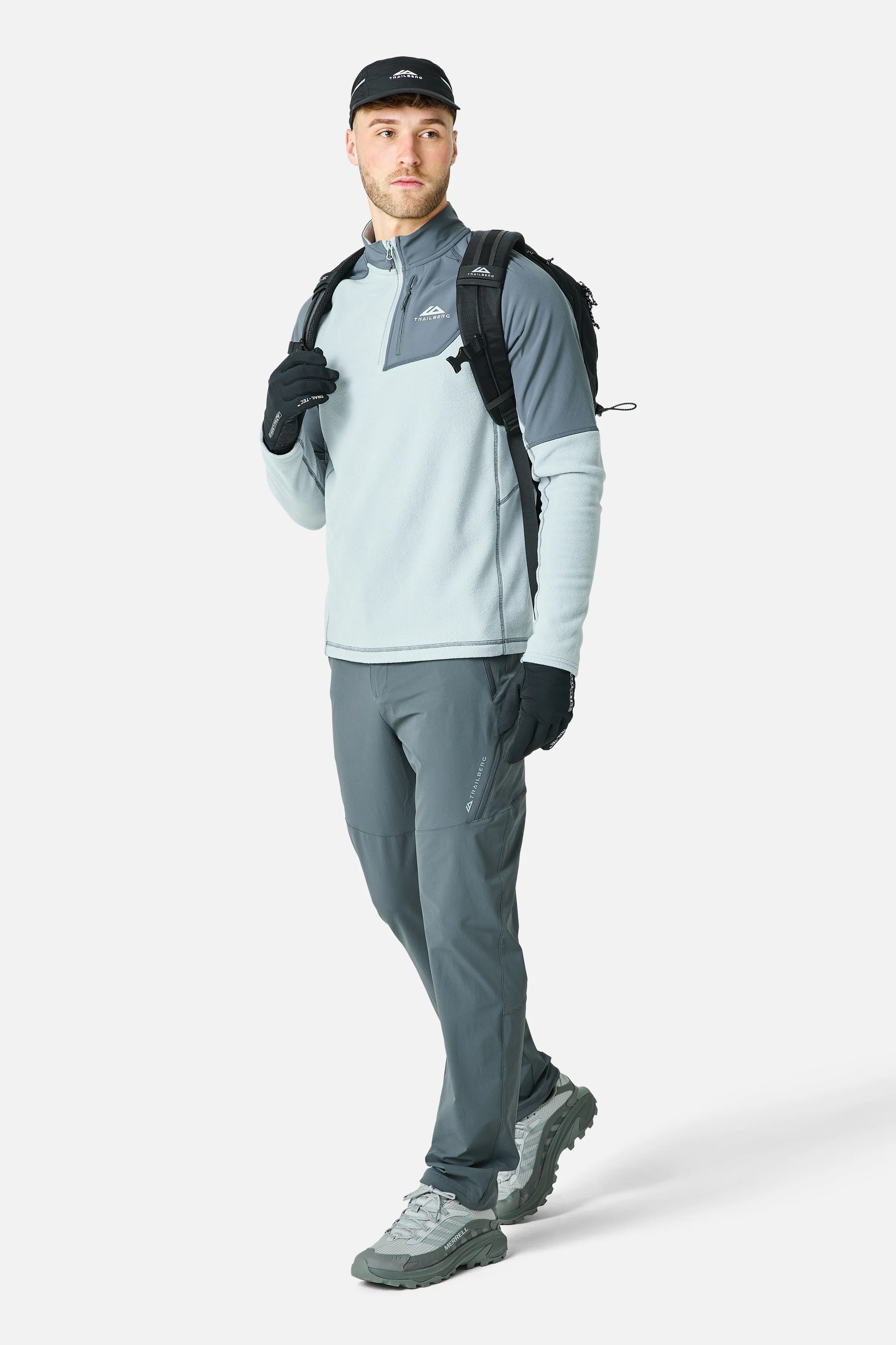 Sierra Microfleece 1/4 Zip - Lunar Grey/Graphite Grey - Image 10