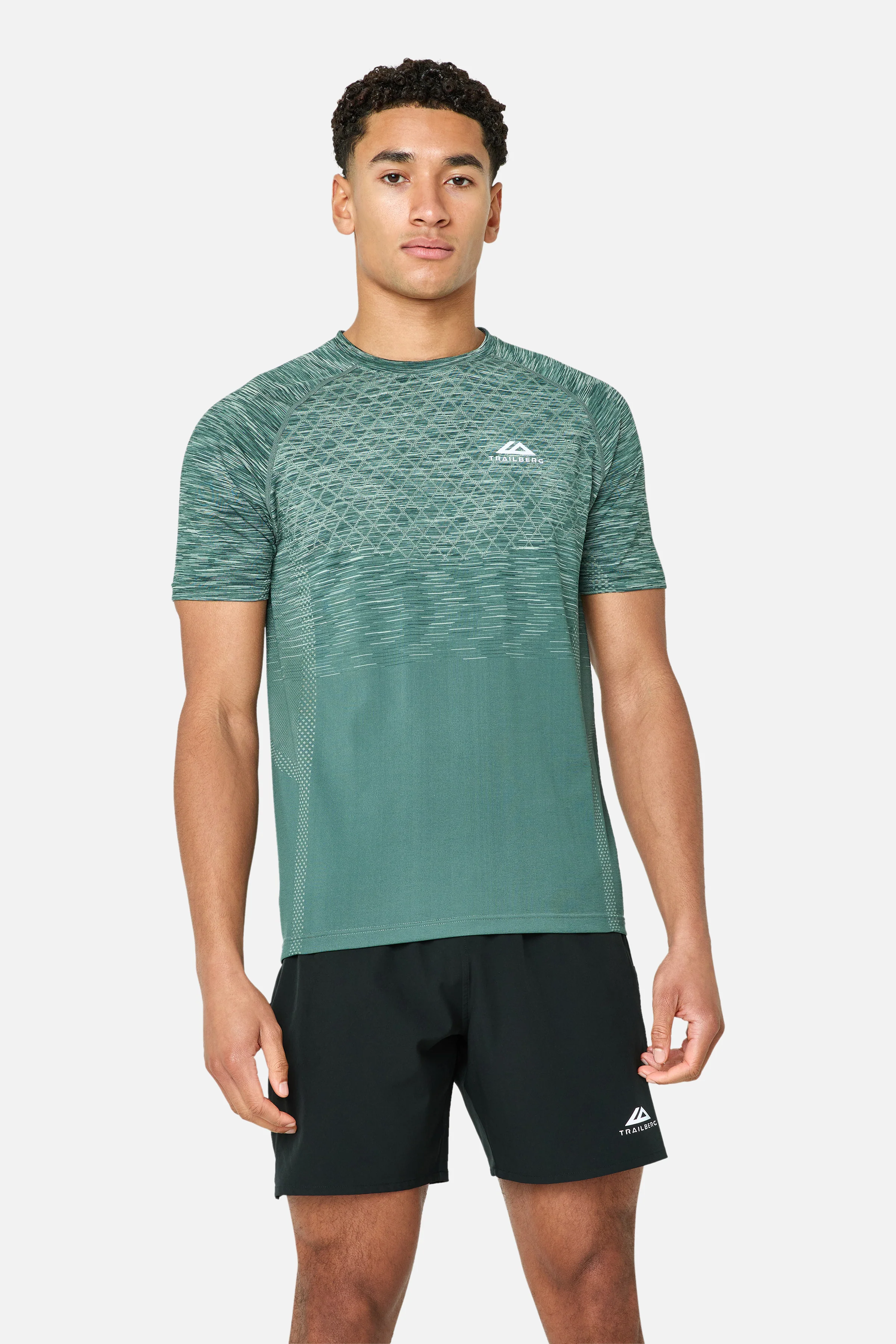 Stride Seamless Tee - Evergreen Mist/Moss Green/Pine Fern/Aloe Frost - Image 3