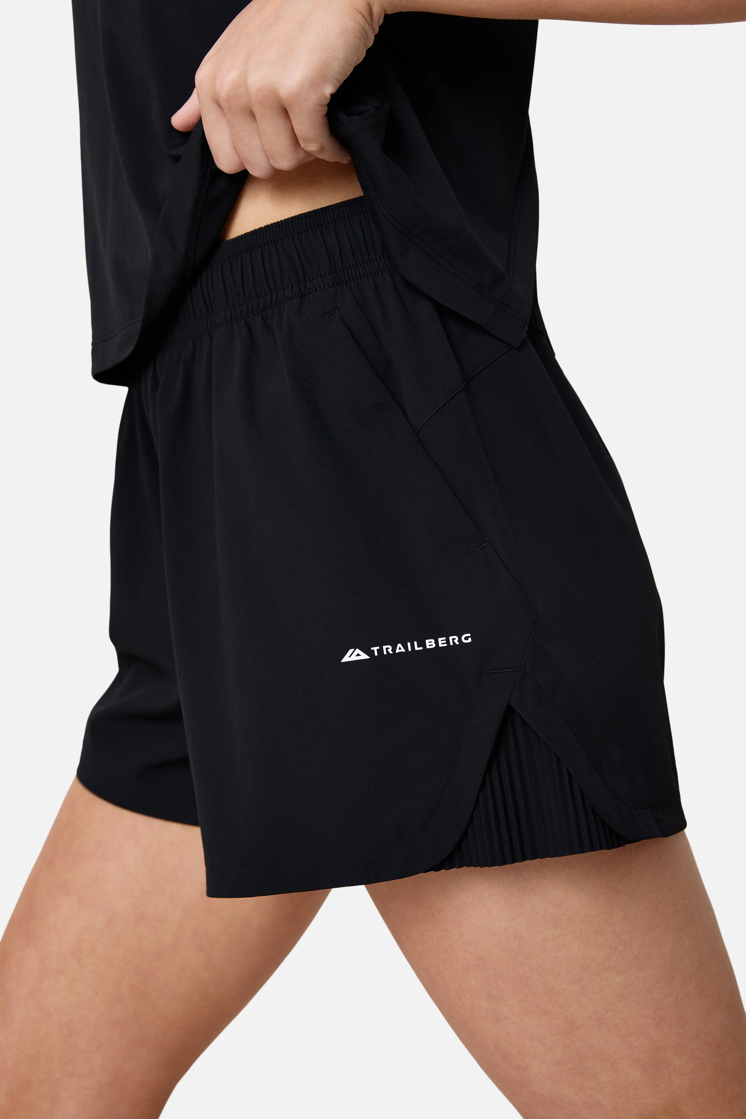 Womens Andara Pleated Set - Black - Image 8