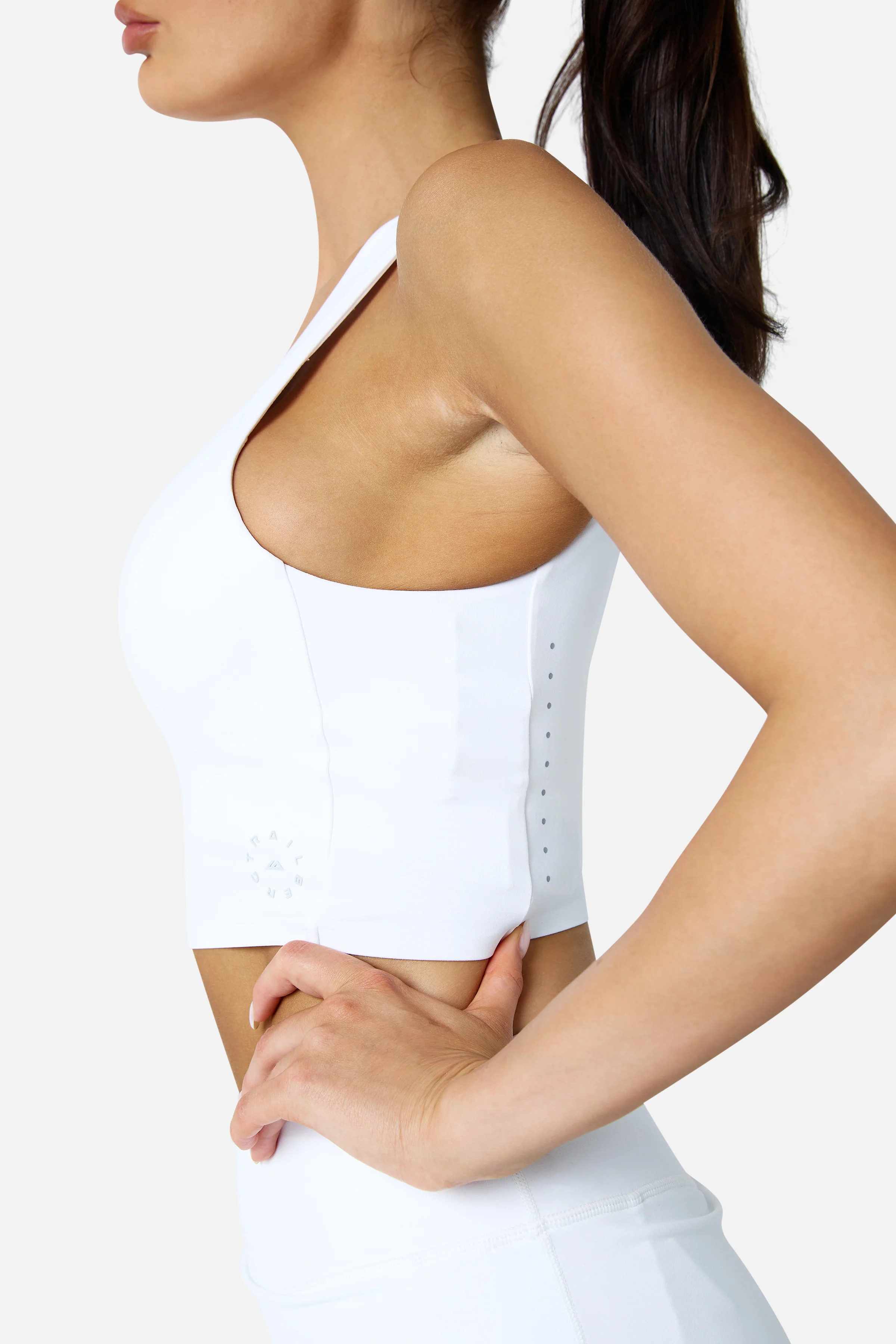Womens Endura Sports Bra Skort Set - White - Image 4