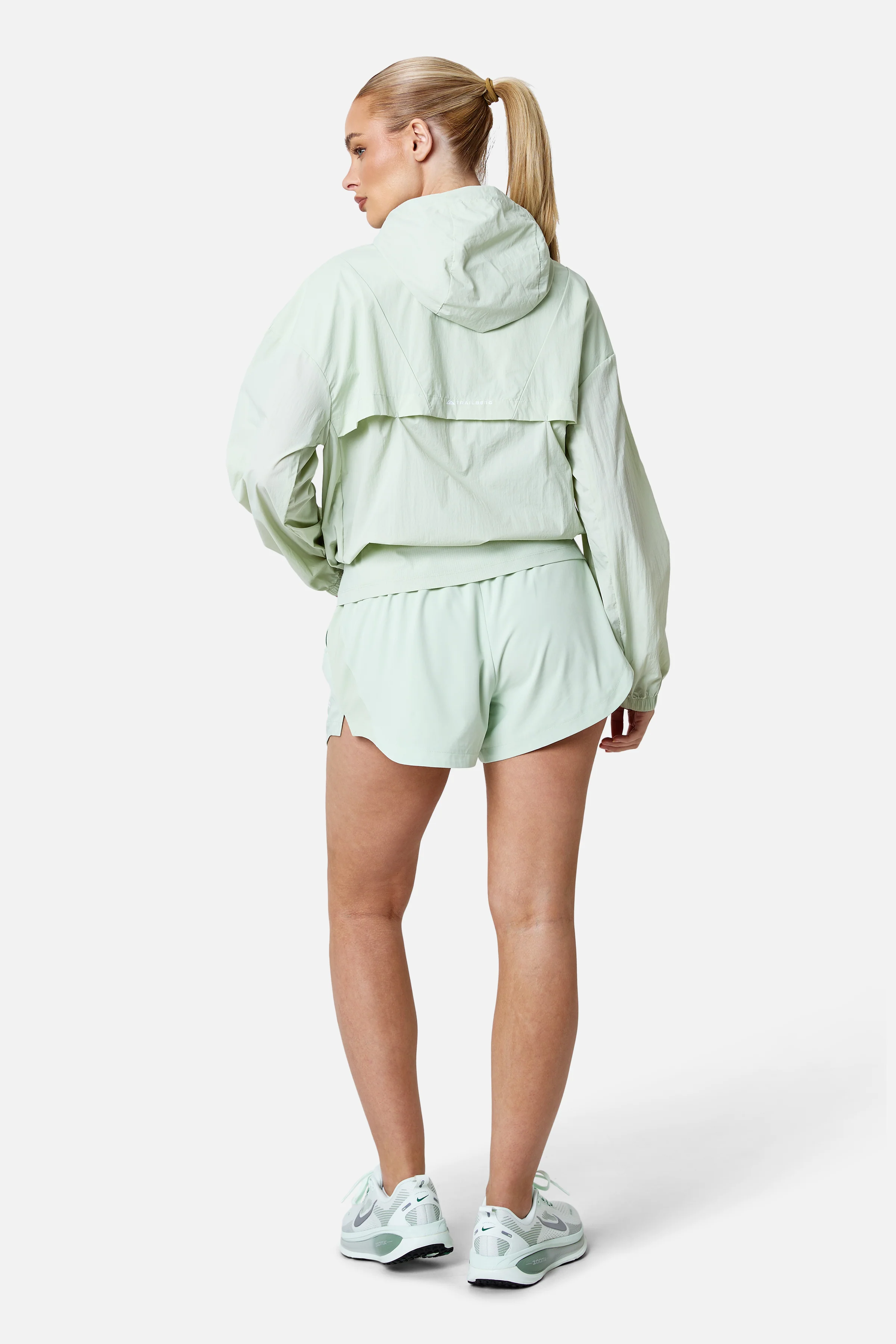 Womens Endura Running Windbreaker - Pistachio Cream - Image 4