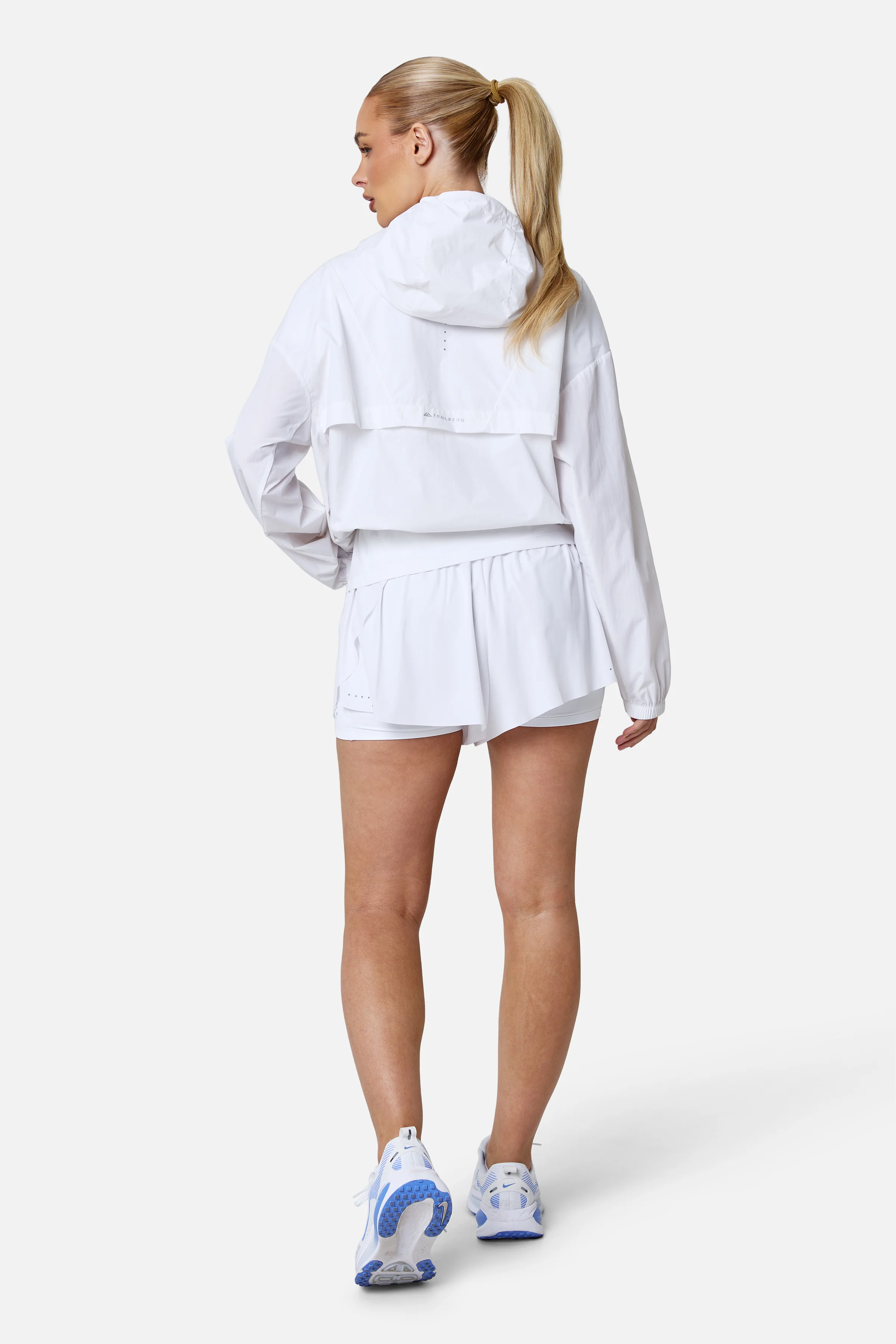 Womens Endura Running Windbreaker - White - Image 9